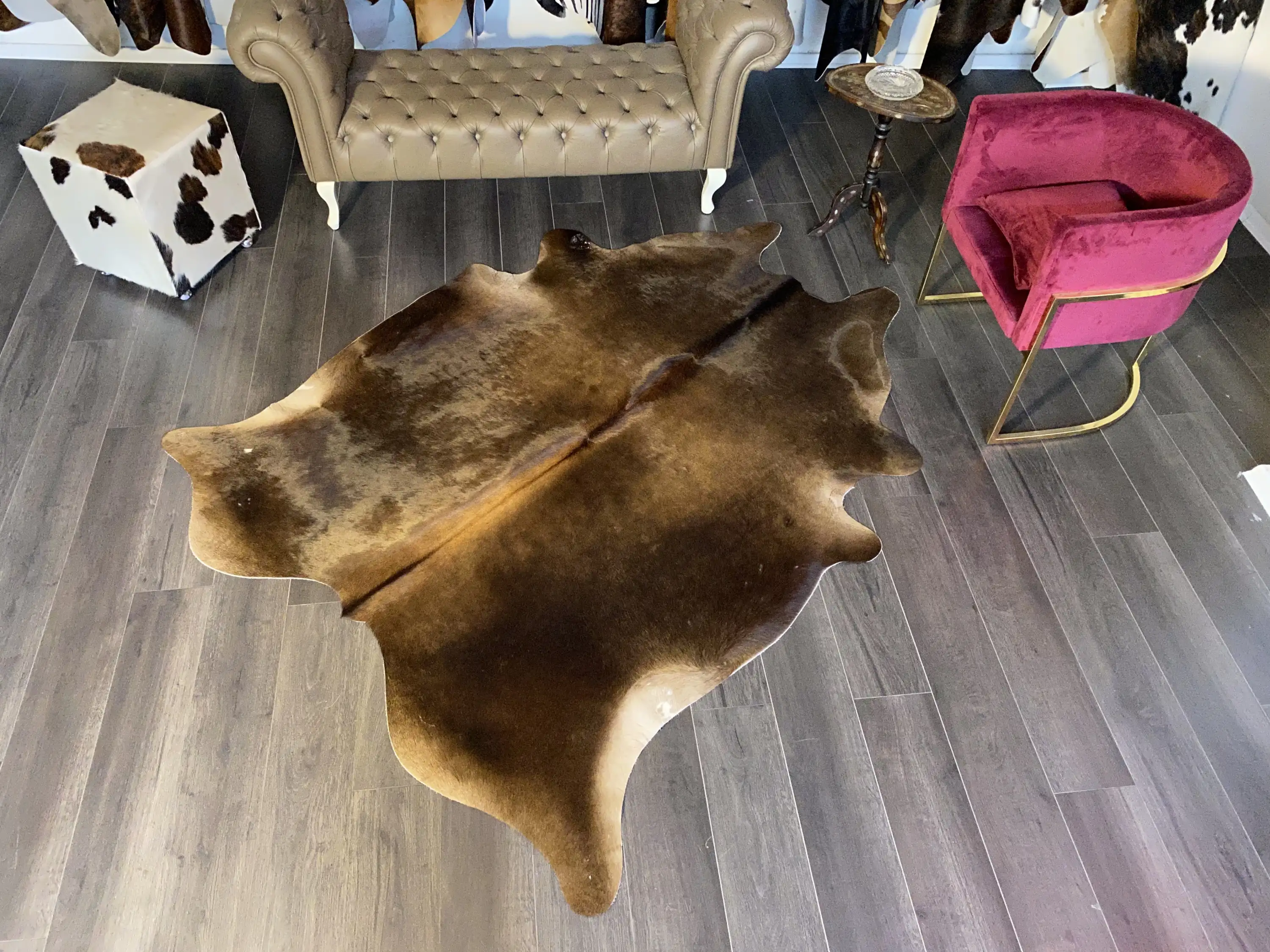 HAKİKİ DERİ DANA POSTU KAHVE 180 x 220 - 0201000088