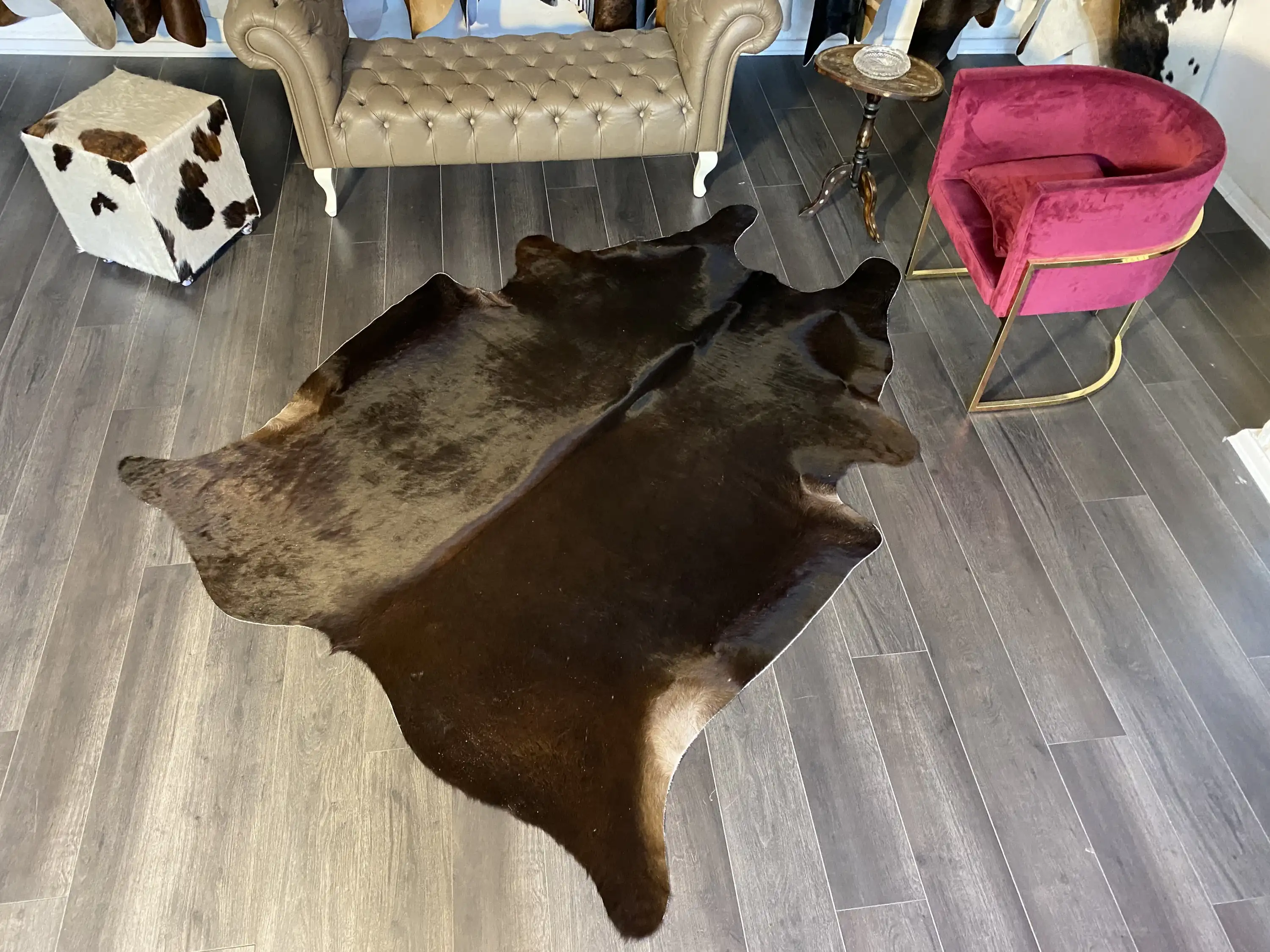 HAKİKİ DERİ DANA POSTU KAHVE 185 x 230 - 0201000101