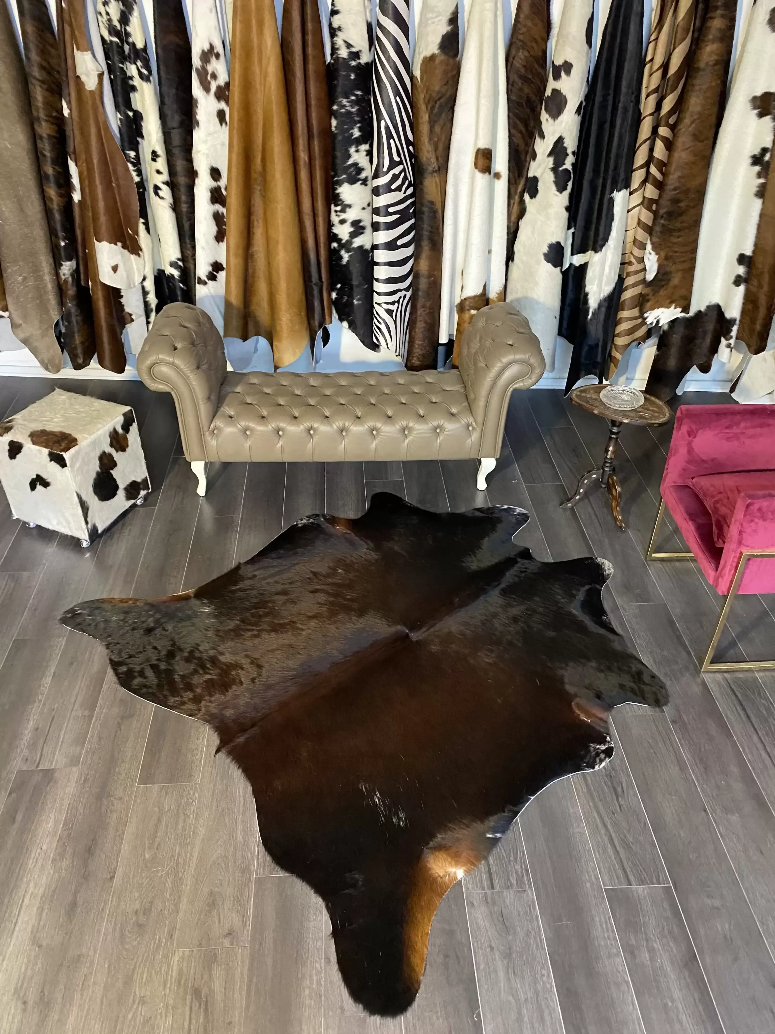 HAKİKİ DERİ DANA POSTU KAHVE 190 x 195 - 0201000116