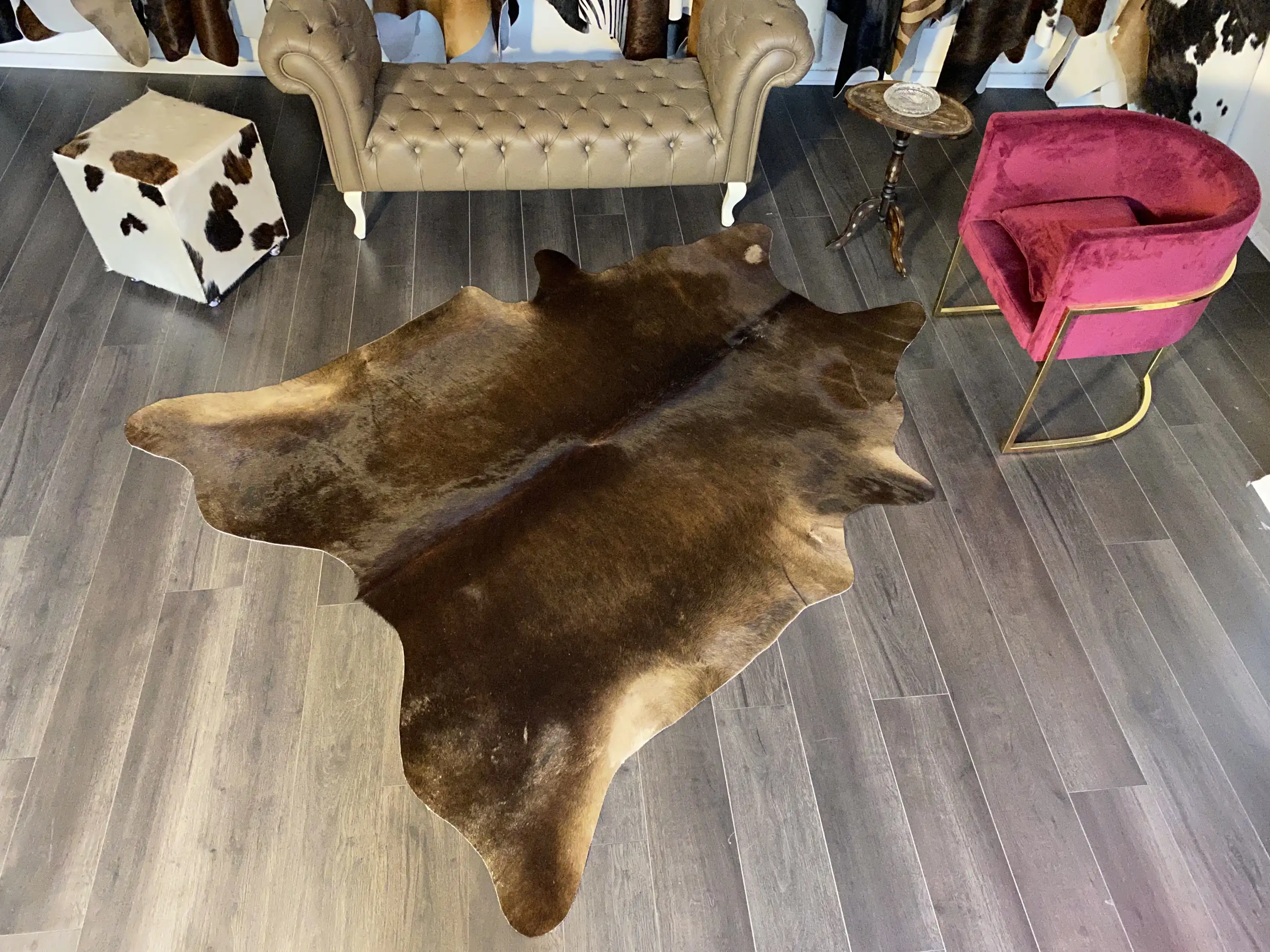 HAKİKİ DERİ DANA POSTU KAHVE 190 x 230 - 0201000077