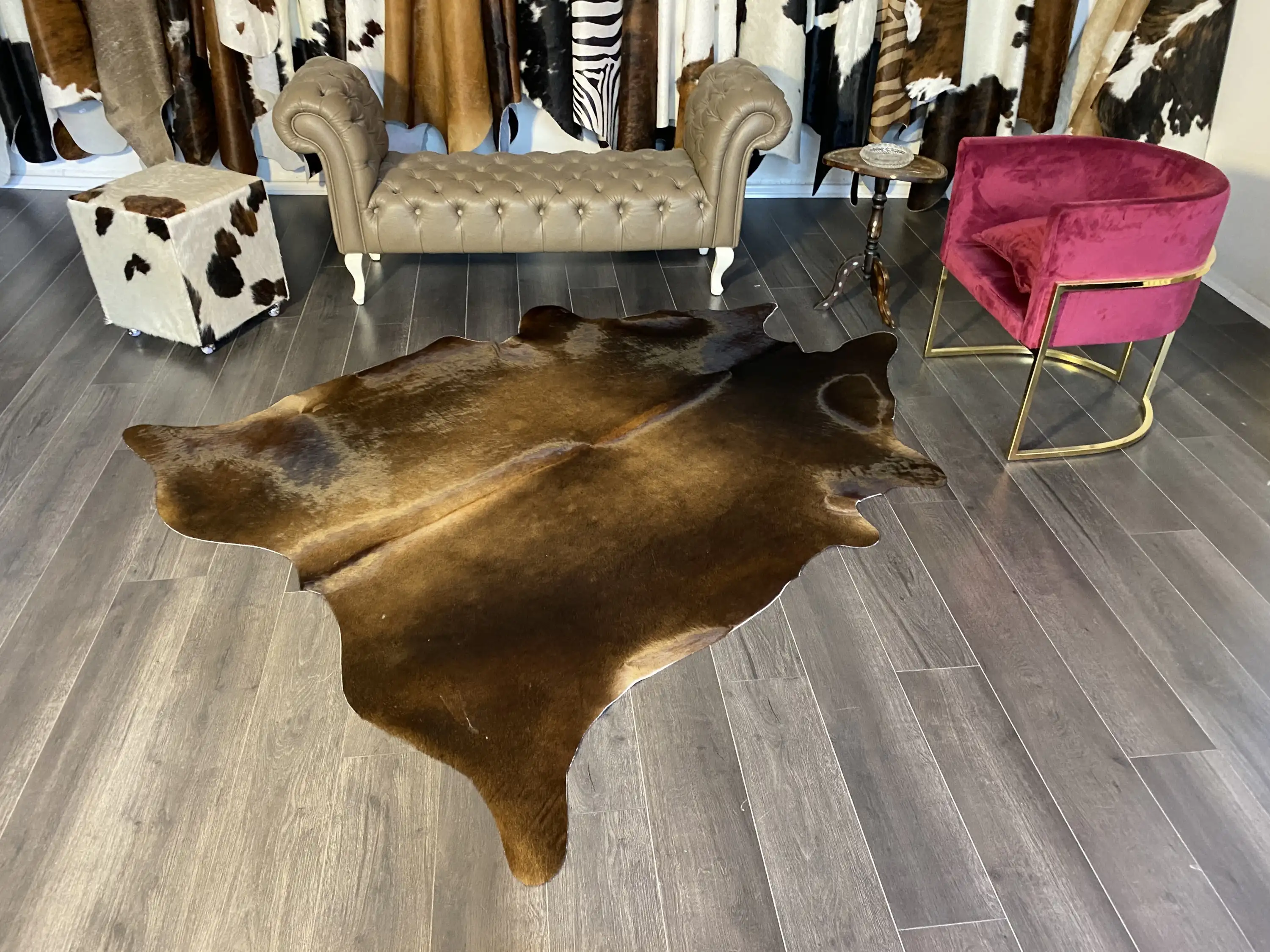 HAKİKİ DERİ DANA POSTU KAHVE 190 x 230 - 0201000094