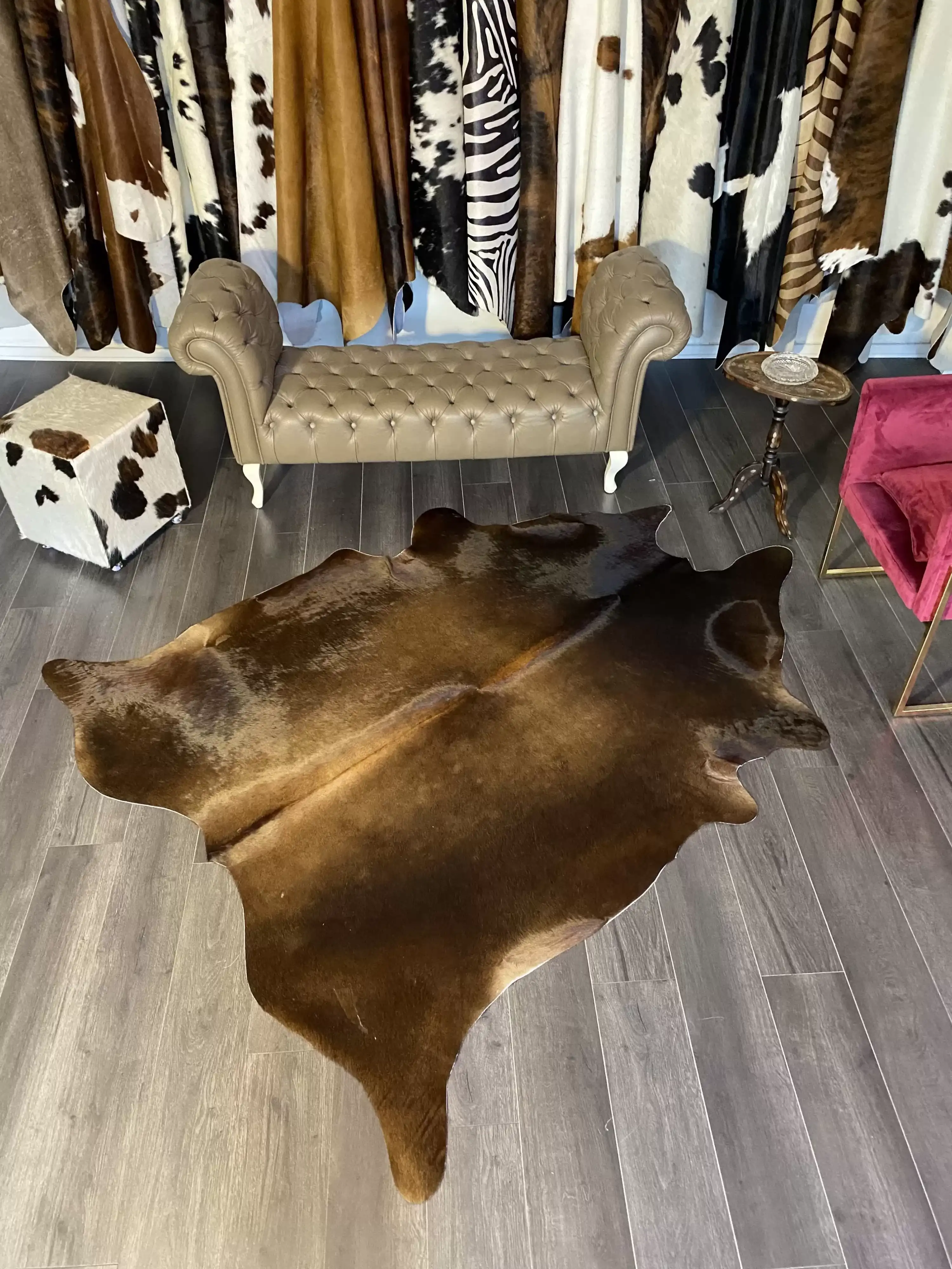 HAKİKİ DERİ DANA POSTU KAHVE 190 x 230 - 0201000094