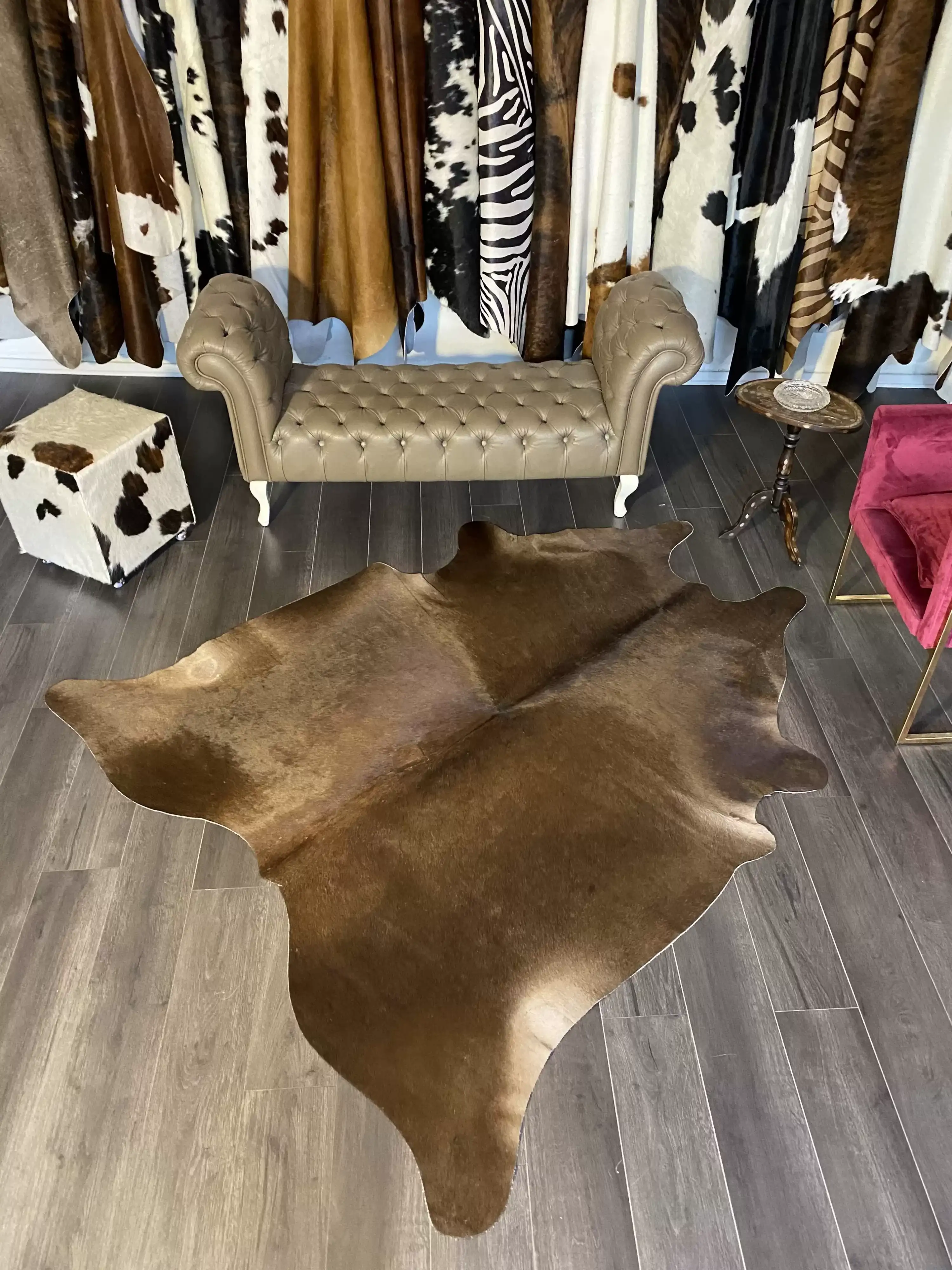 HAKİKİ DERİ DANA POSTU KAHVE 195 x 220 - 0201000104