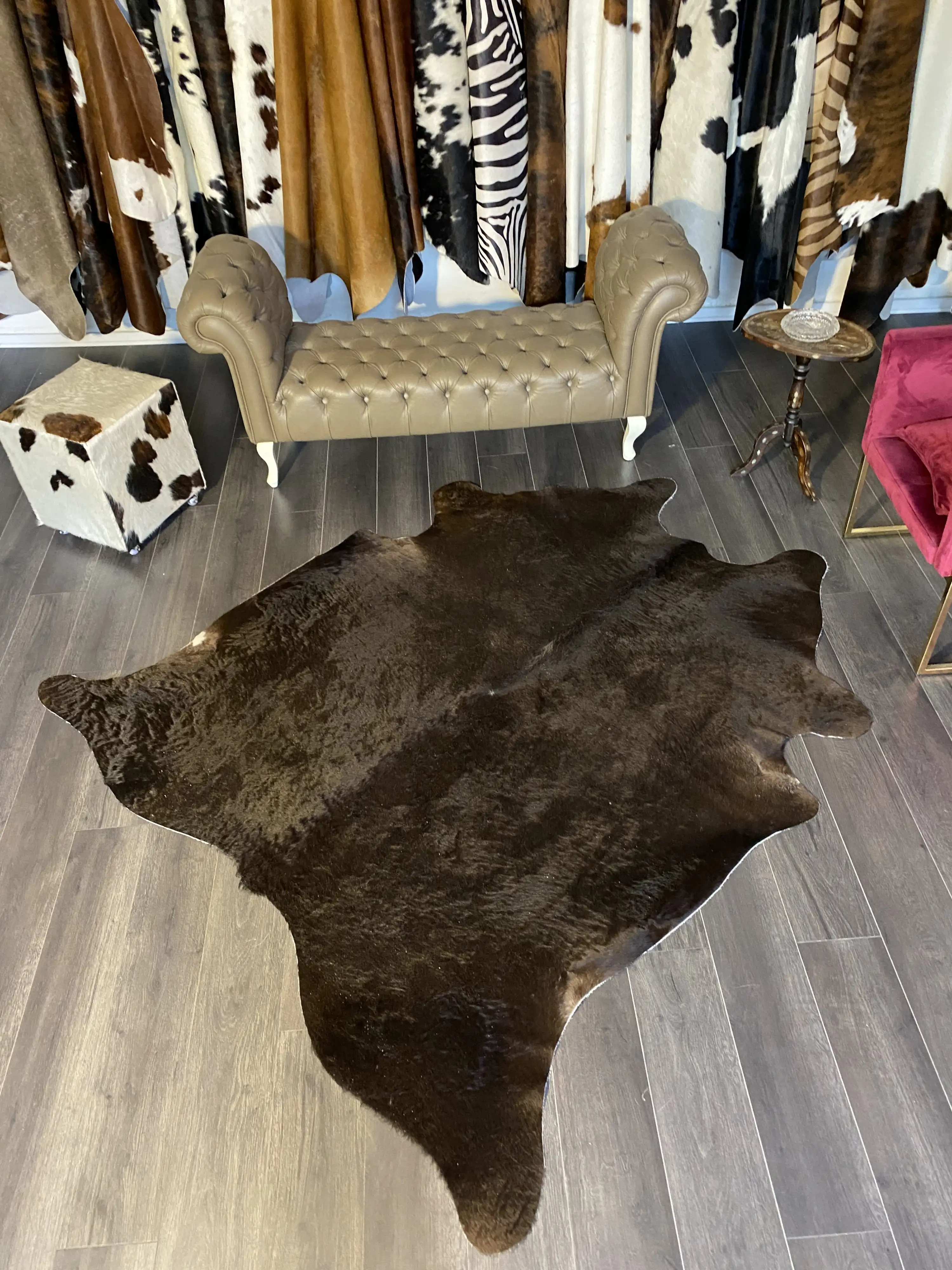 HAKİKİ DERİ DANA POSTU - KAHVE - 200 x 220 - 2250201000107