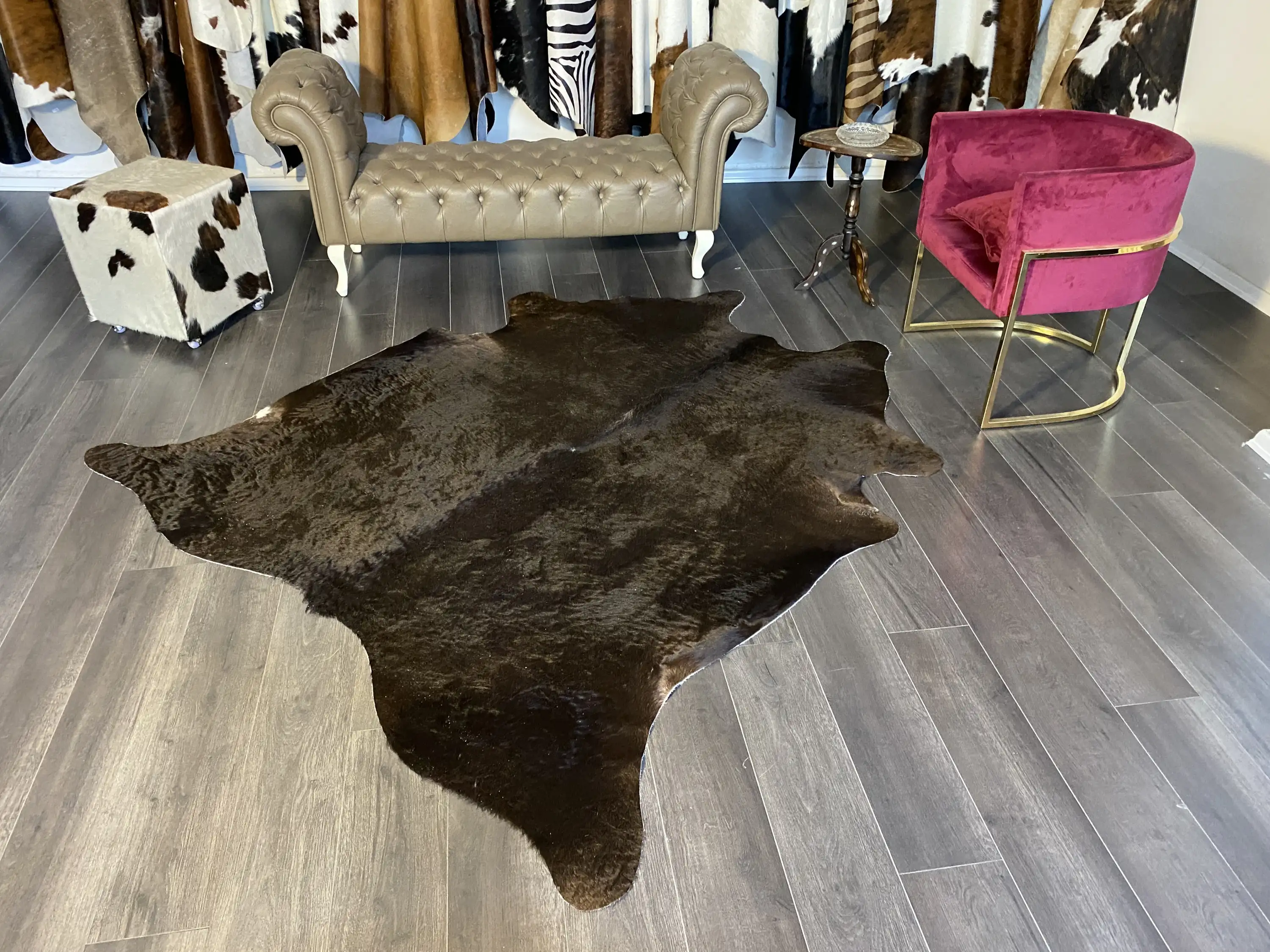 HAKİKİ DERİ DANA POSTU - KAHVE - 200 x 220 - 2250201000107
