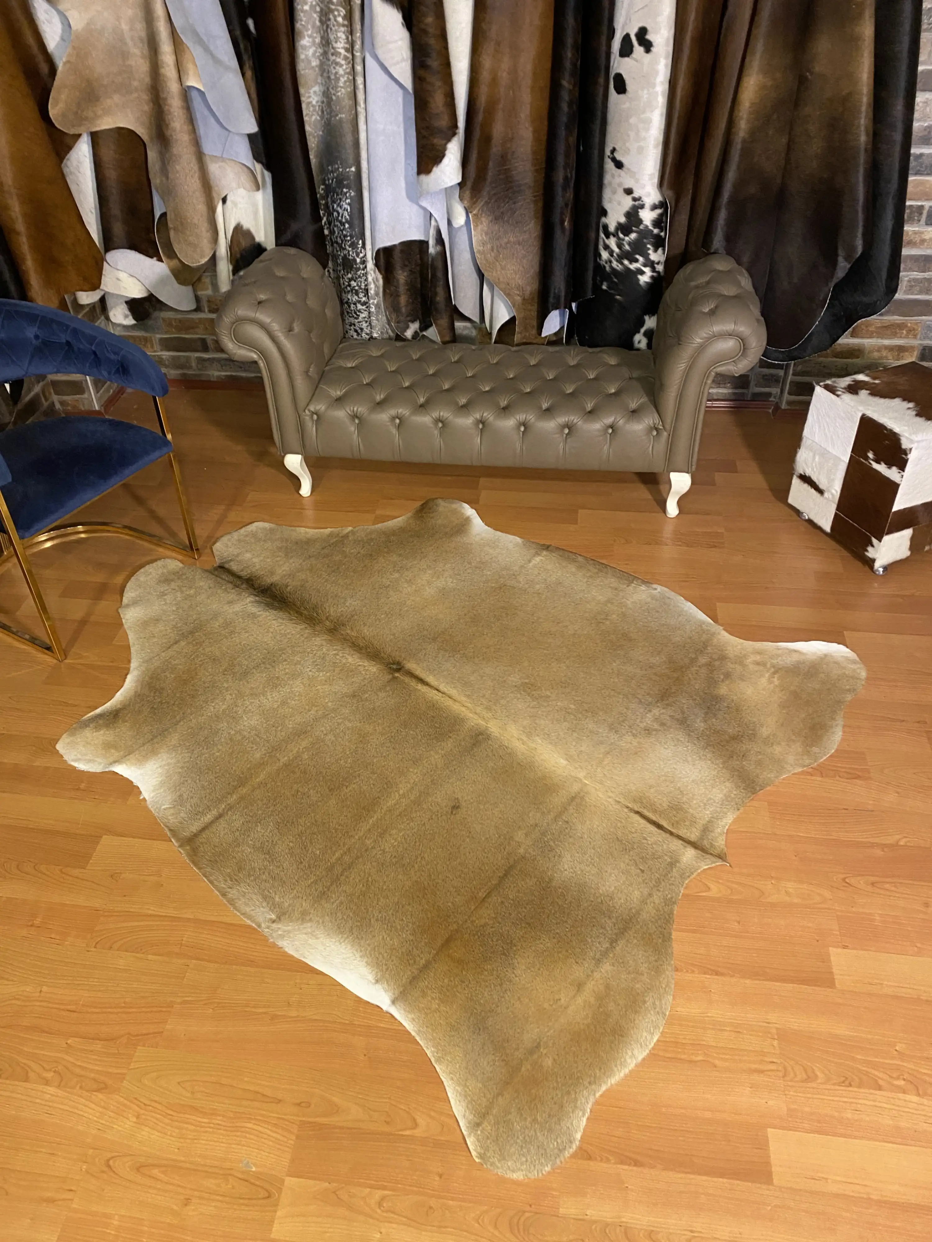 HAKİKİ DERİ DANA POSTU - KREM - 175 x 210 - 2260501000004