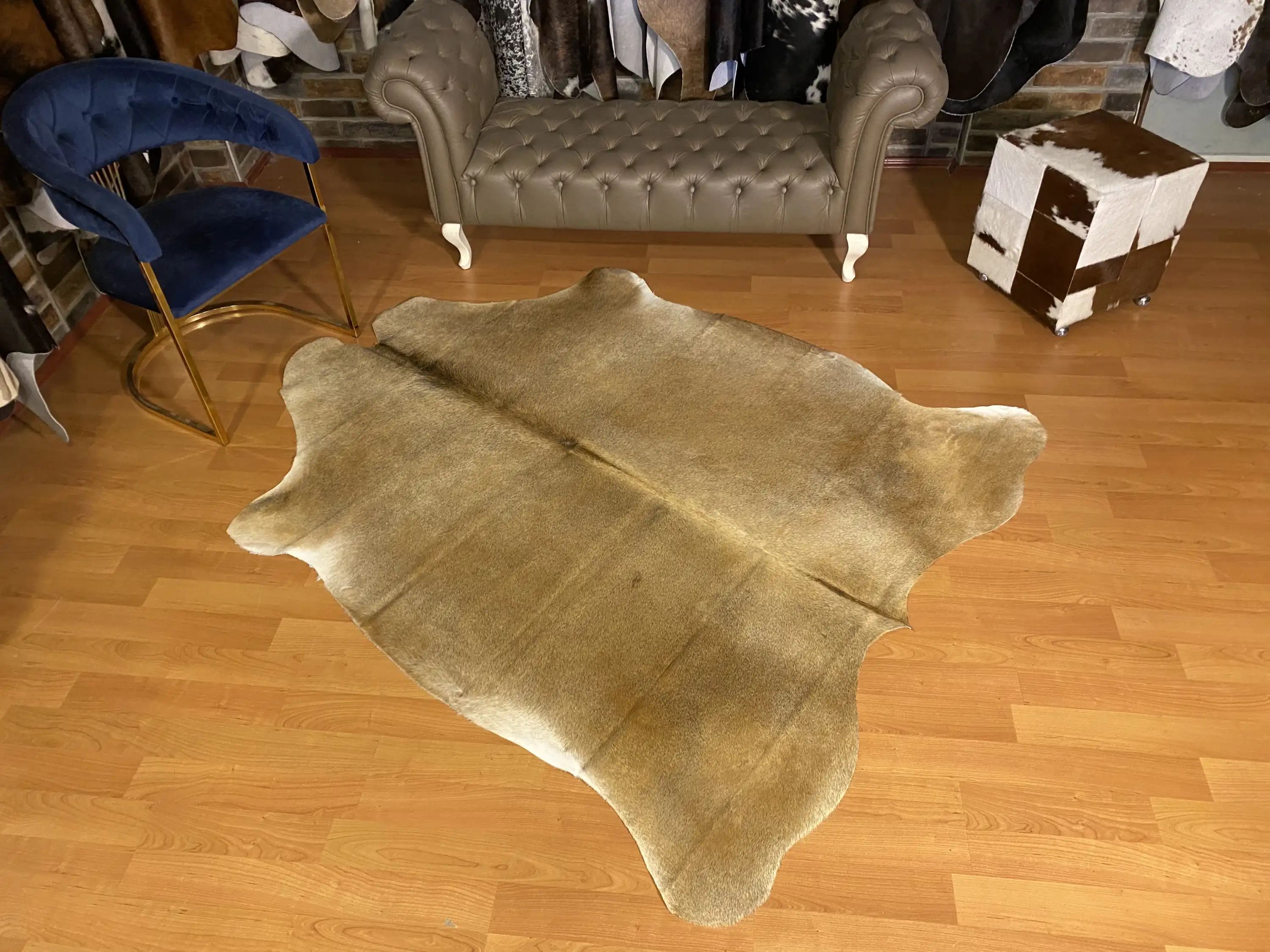 HAKİKİ DERİ DANA POSTU - KREM - 175 x 210 - 2260501000004