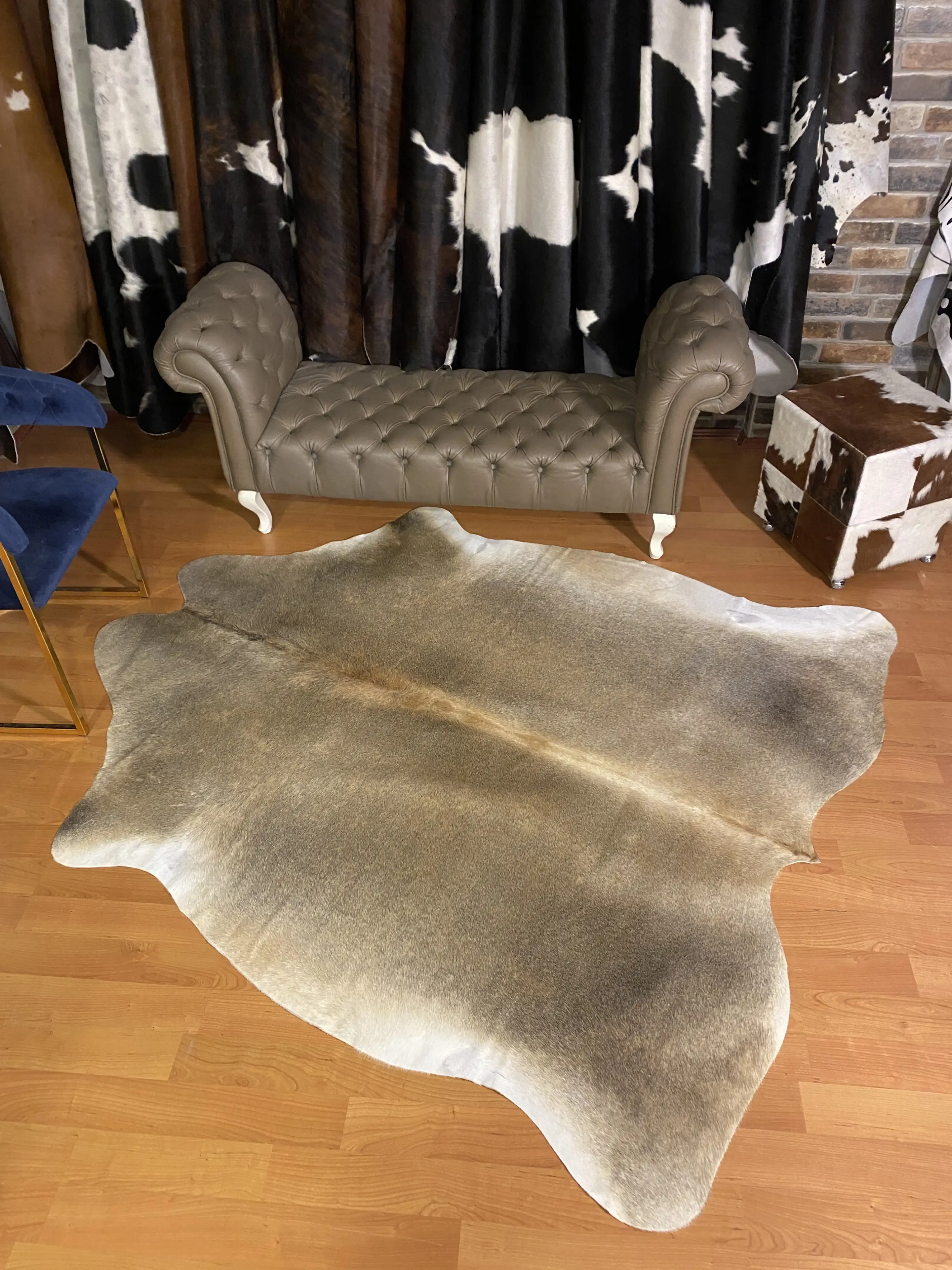HAKİKİ DERİ DANA POSTU - KREM - 185 x 215 - 2260501000015