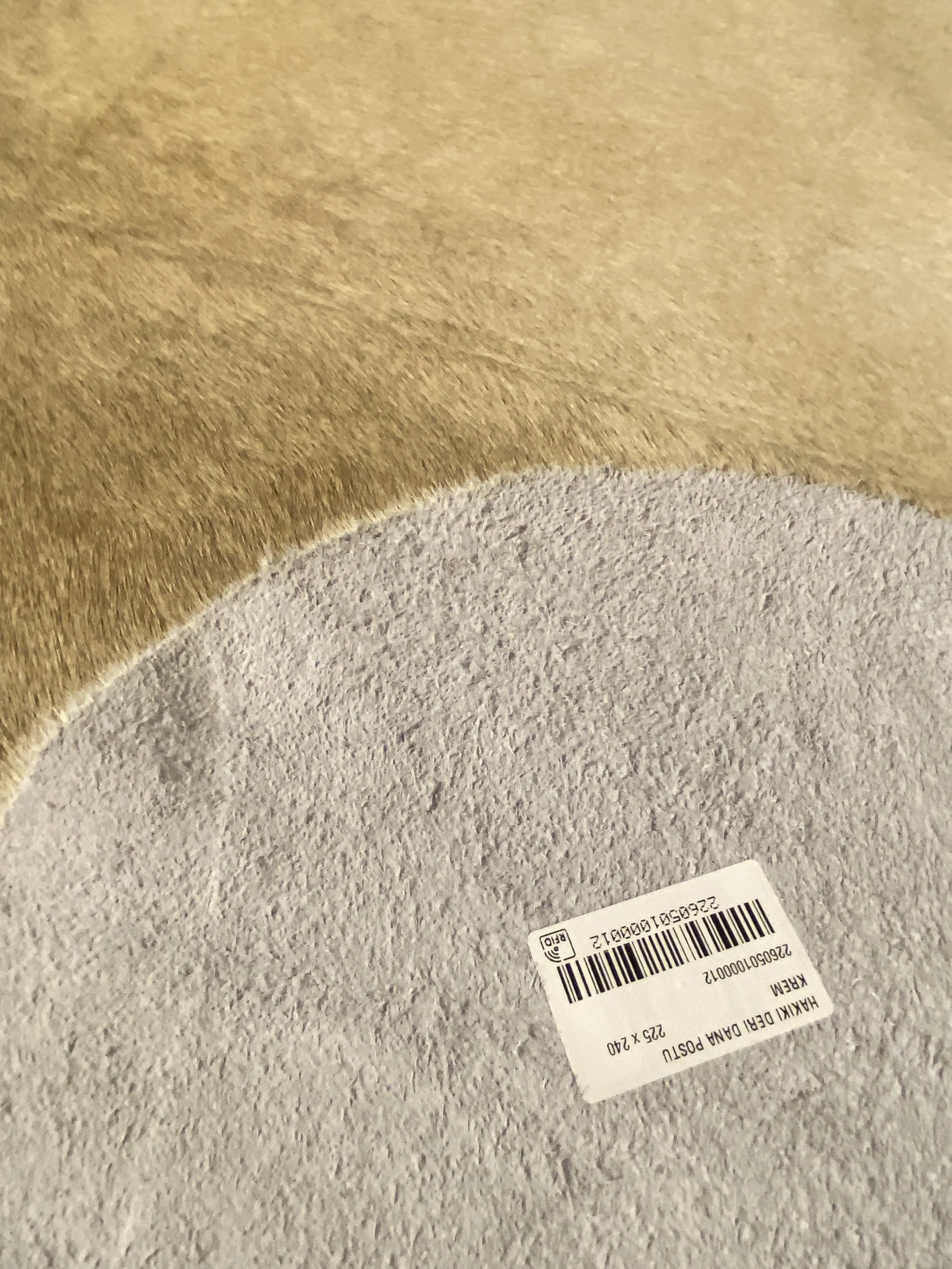 HAKİKİ DERİ DANA POSTU - KREM - 225 x 240 - 2260501000012