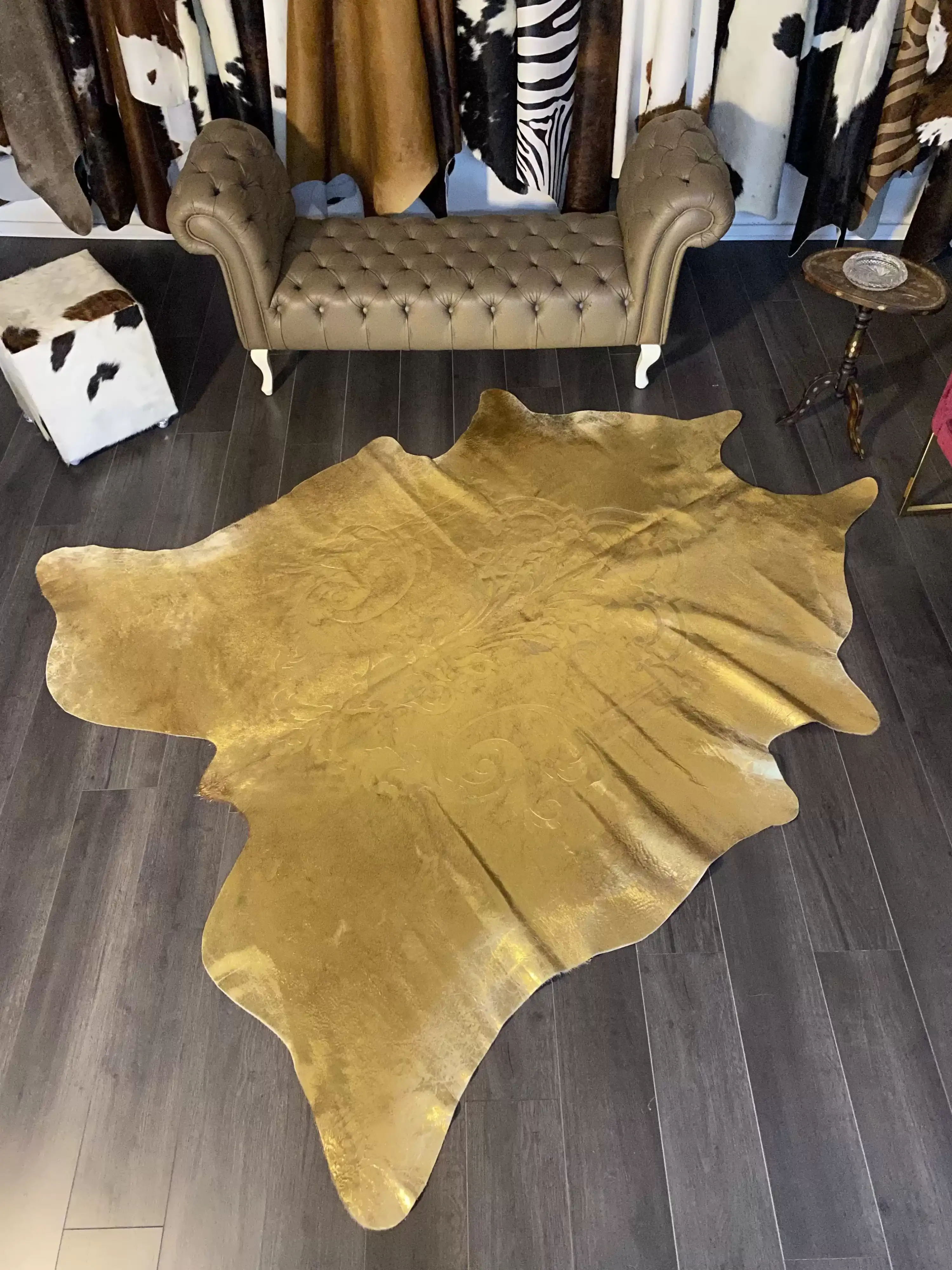 HAKİKİ DERİ DANA POSTU LAZERLİ-VARAKLI 210 x 245 - 1401000012