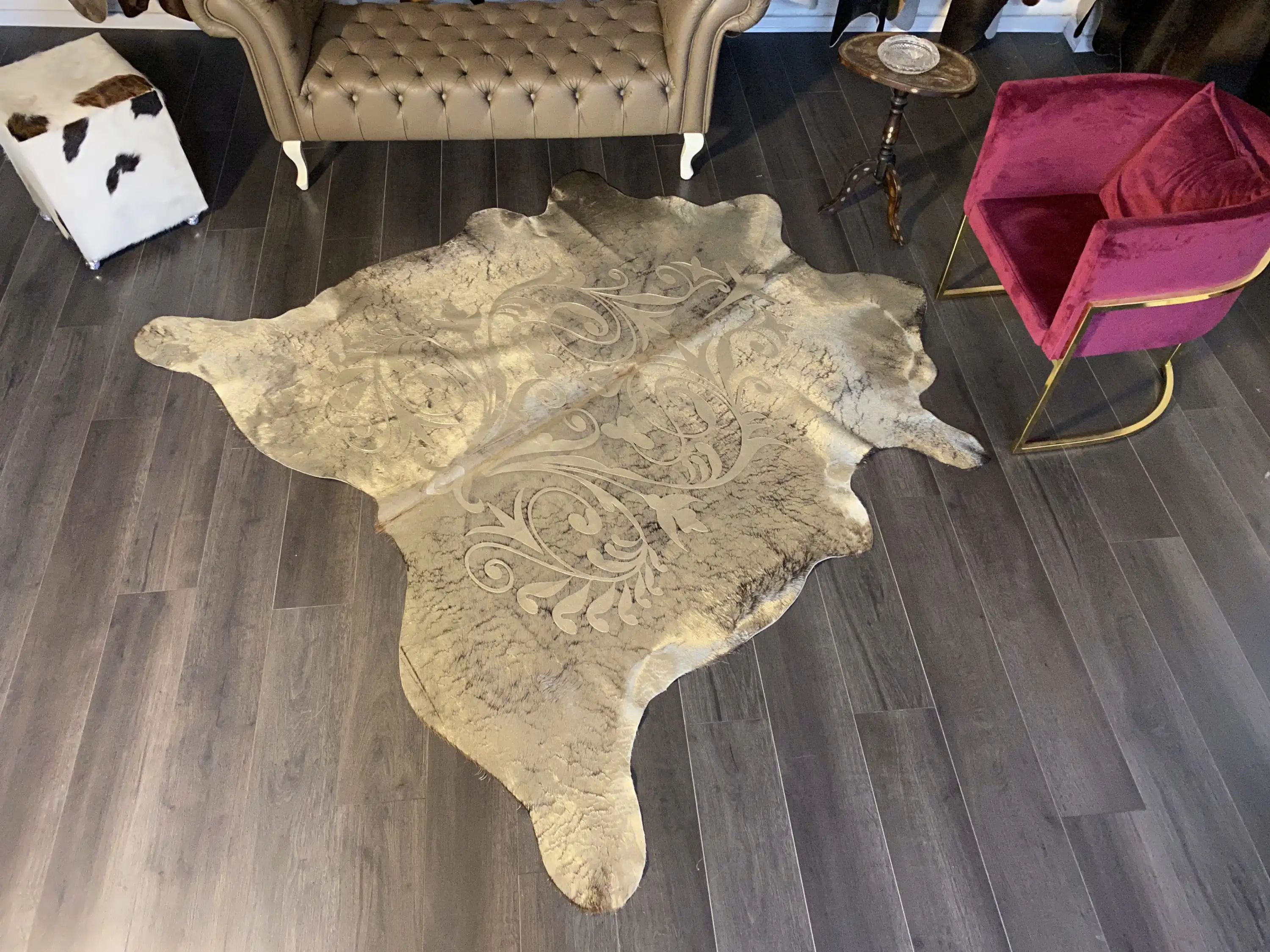 HAKİKİ DERİ DANA POSTU LAZERLİ-VARAKLI 220 x 210 - 1401000046