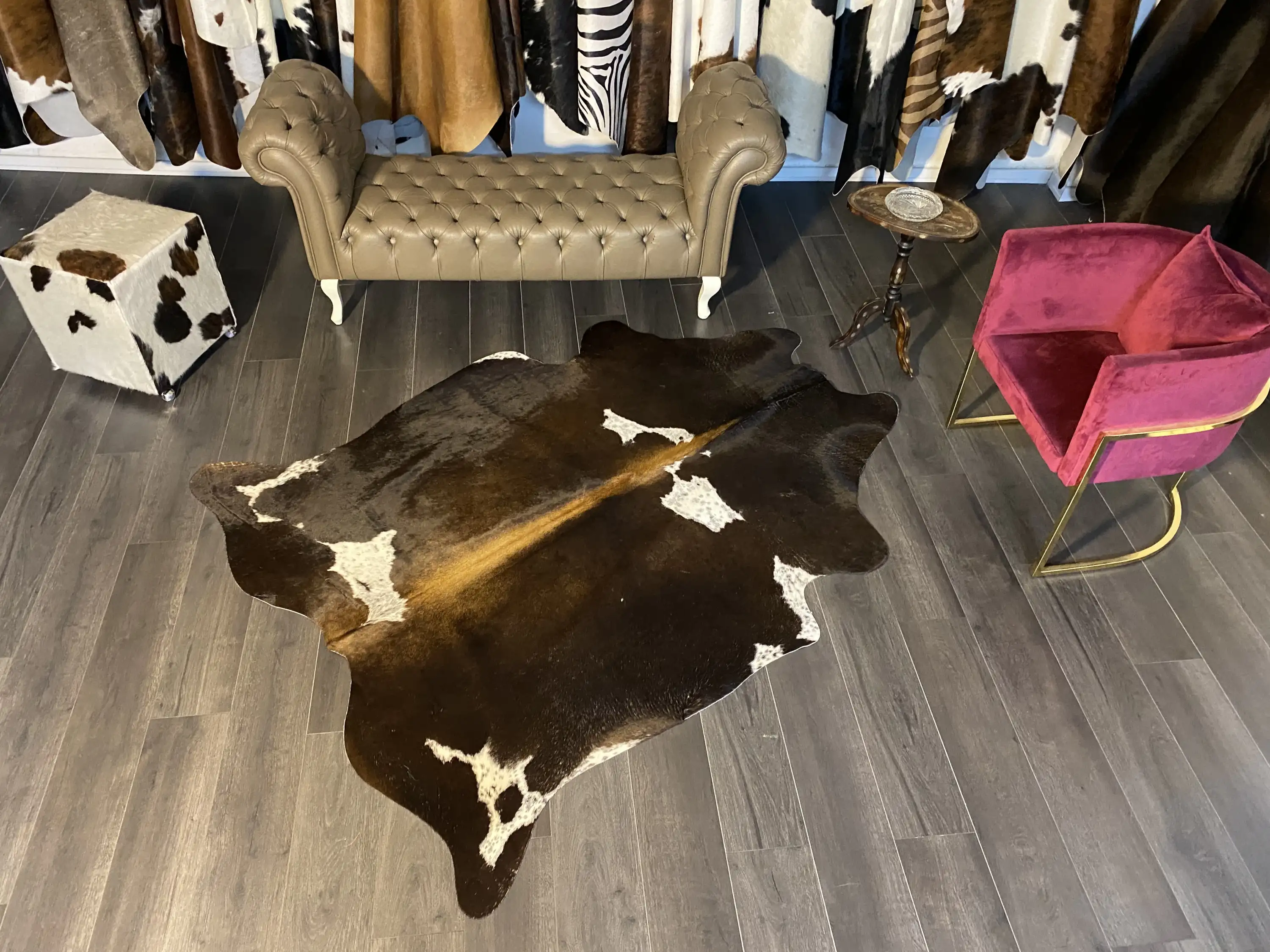 HAKİKİ DERİ DANA POSTU MIX KAHVE 165 x 205 - 1001000171