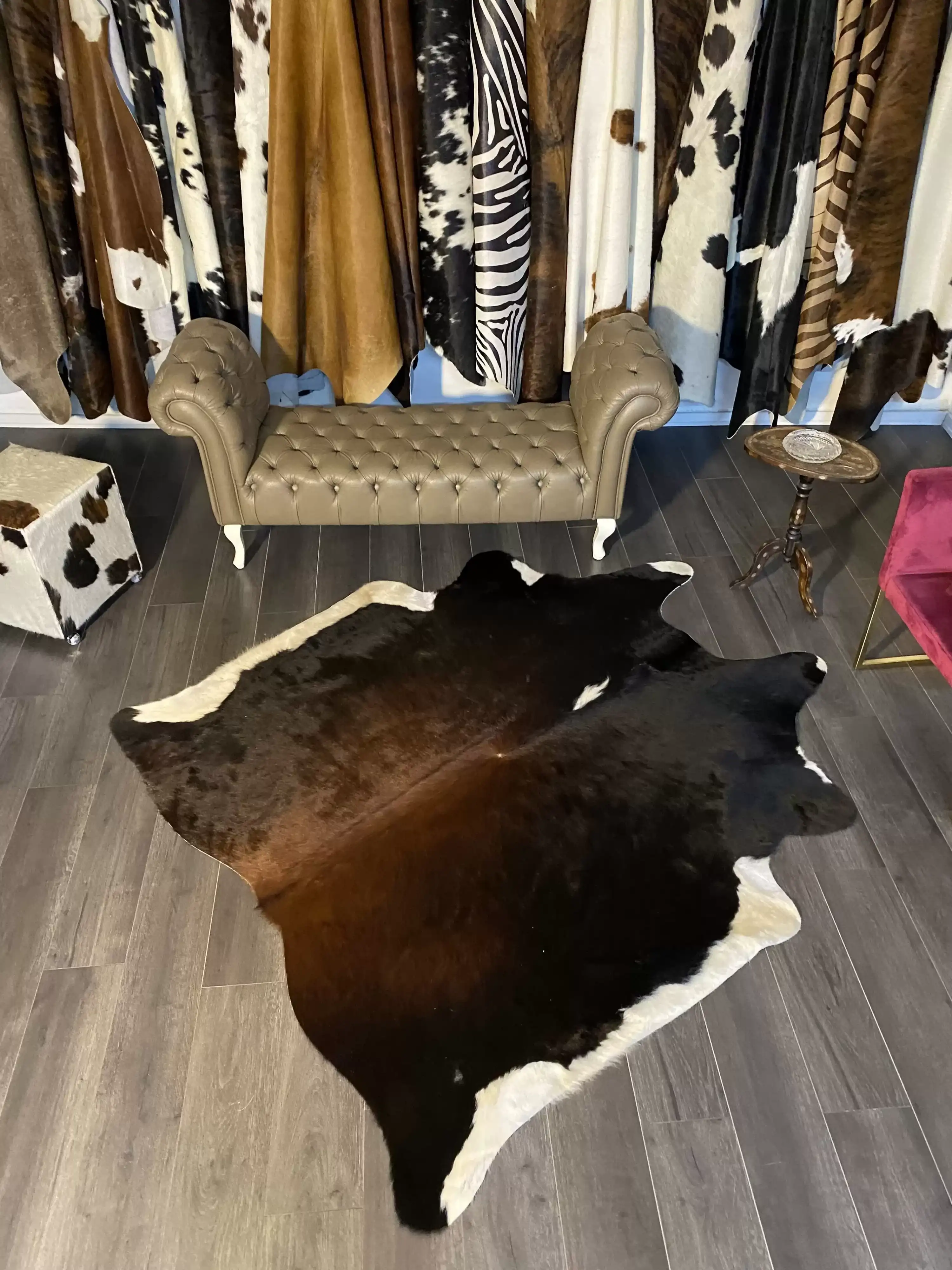 HAKİKİ DERİ DANA POSTU MIX KAHVE 175 x 205 - 1001000128