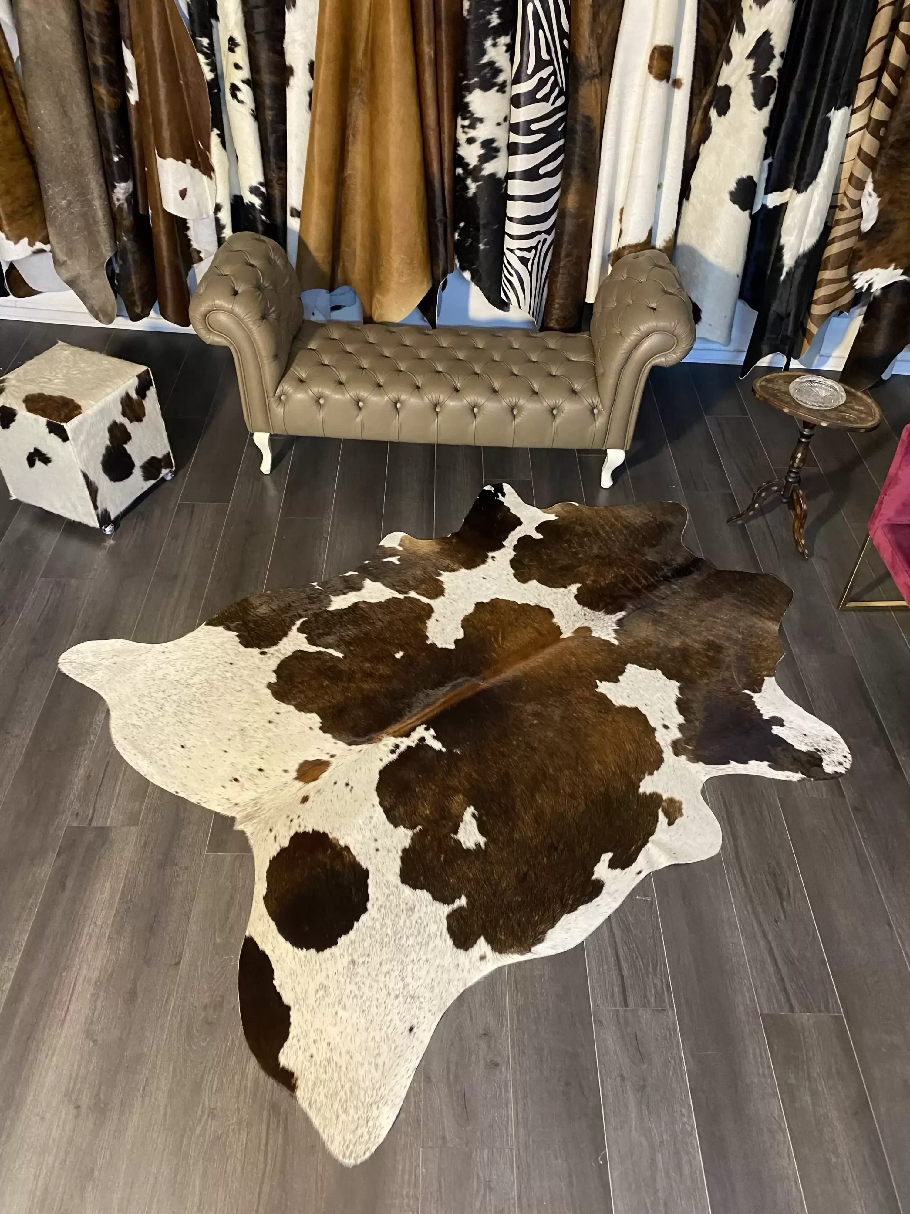 HAKİKİ DERİ DANA POSTU MIX KAHVE 175 x 220 - 1001000188