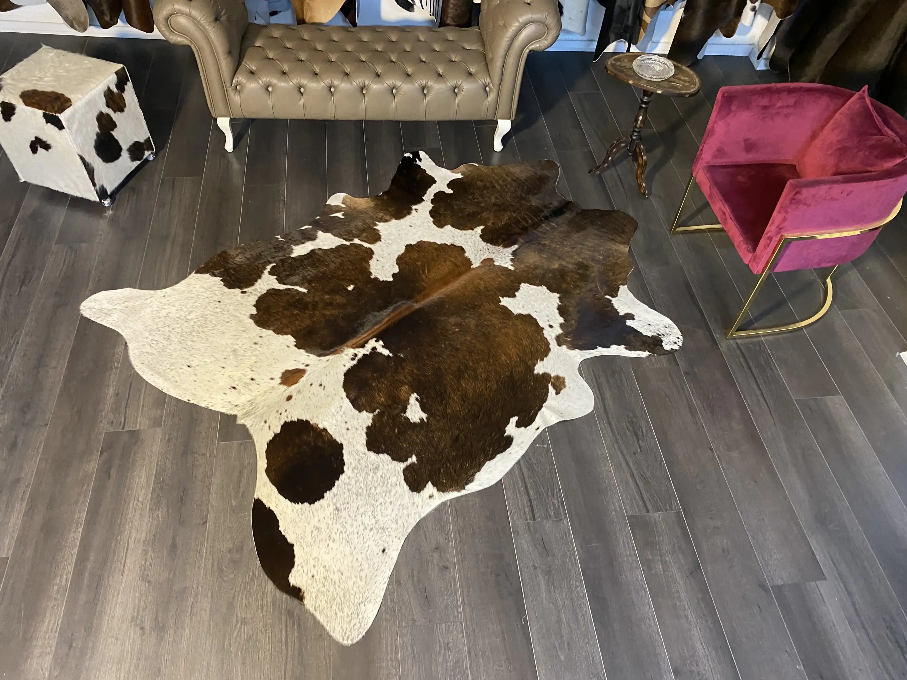 HAKİKİ DERİ DANA POSTU MIX KAHVE 175 x 220 - 1001000188