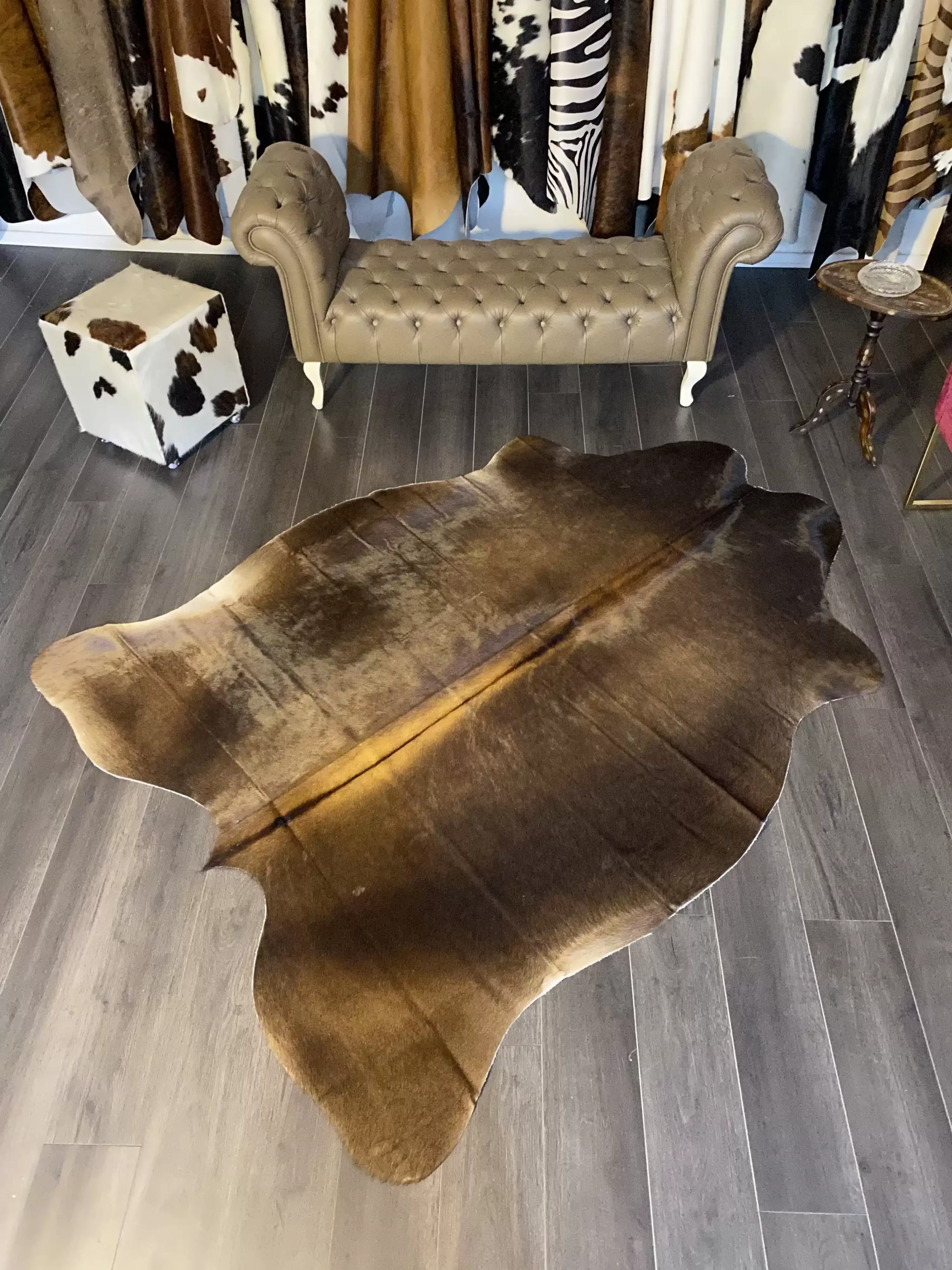 HAKİKİ DERİ DANA POSTU MIX KAHVE 175 x 225 - 1001000102