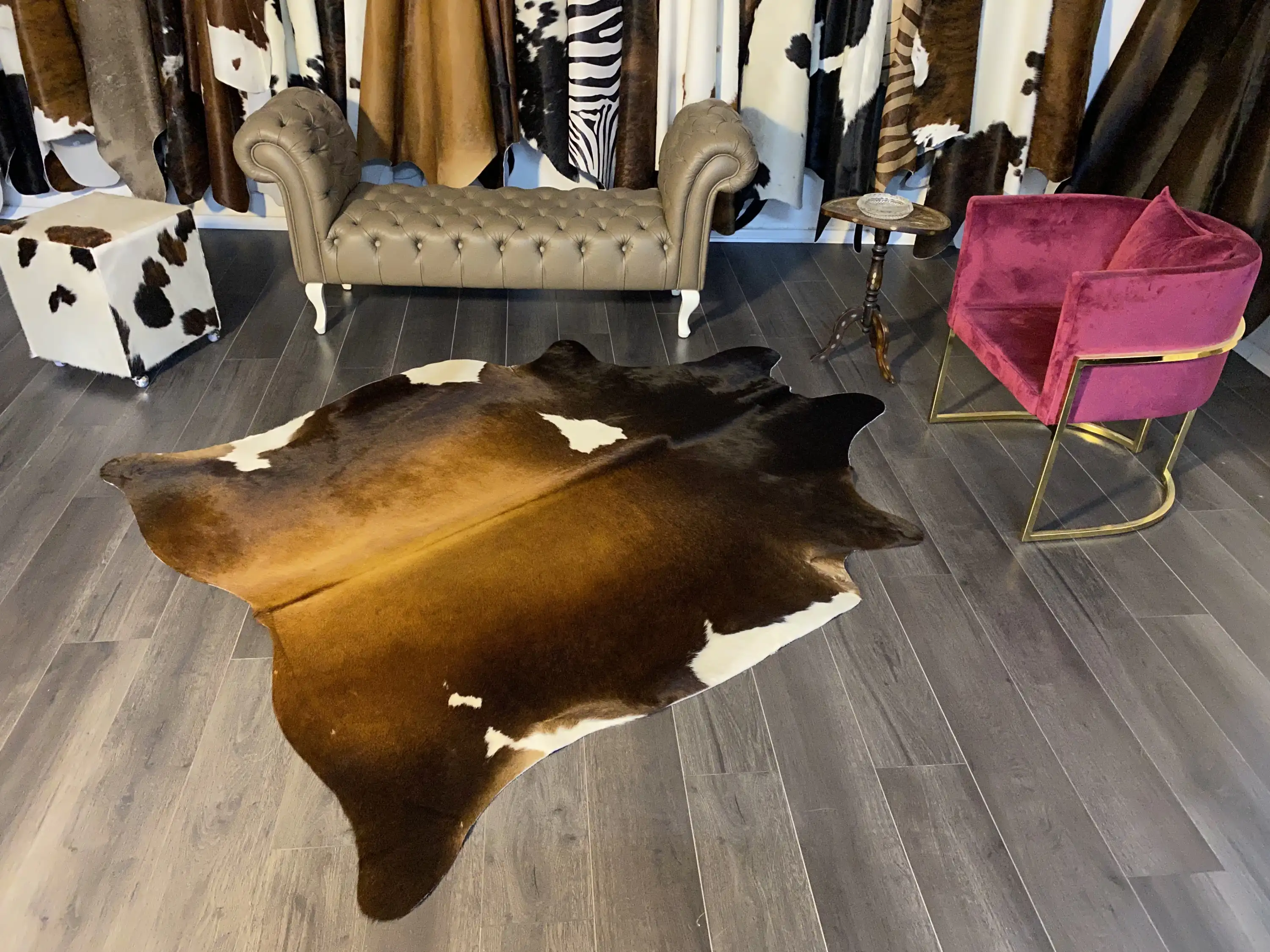 HAKİKİ DERİ DANA POSTU MIX KAHVE 175 x 225 - 1001000119