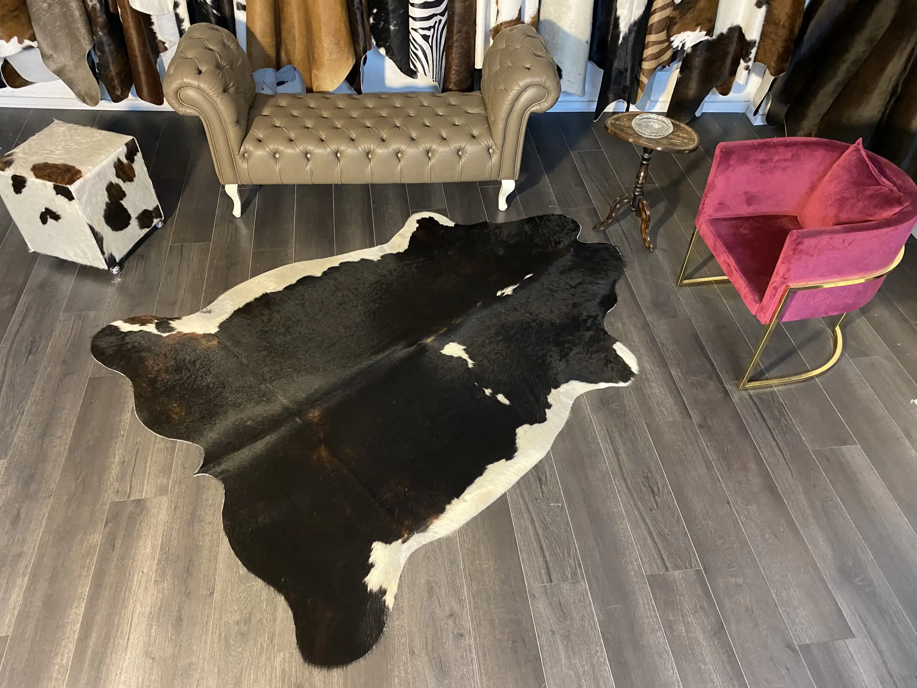 HAKİKİ DERİ DANA POSTU MIX KAHVE 175 x 225 - 1001000165