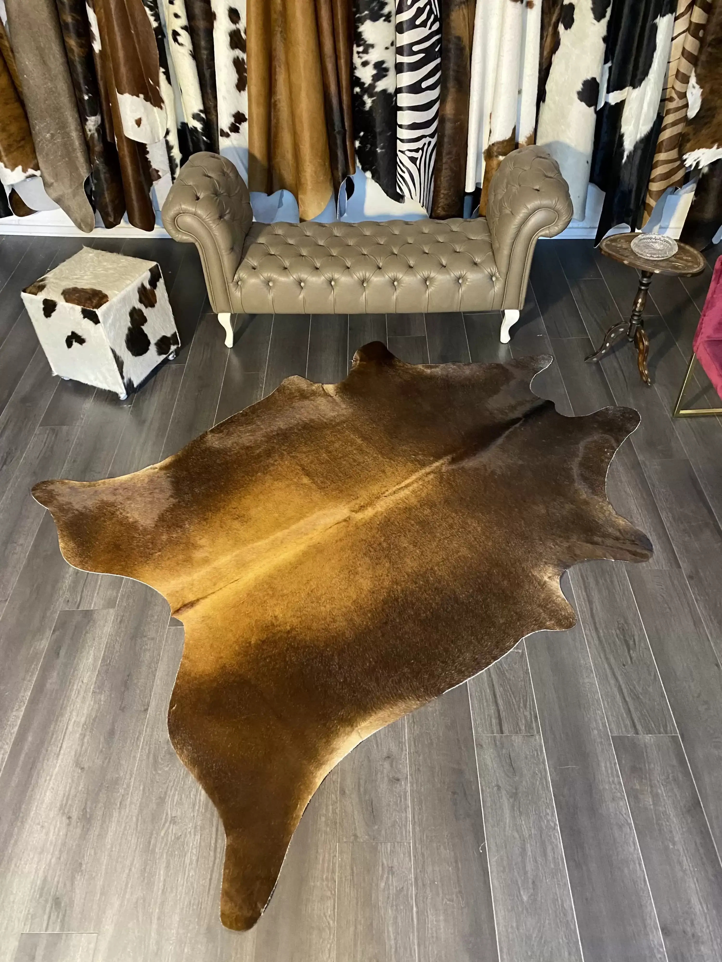 HAKİKİ DERİ DANA POSTU MIX KAHVE 180 x 240 - 1001000026