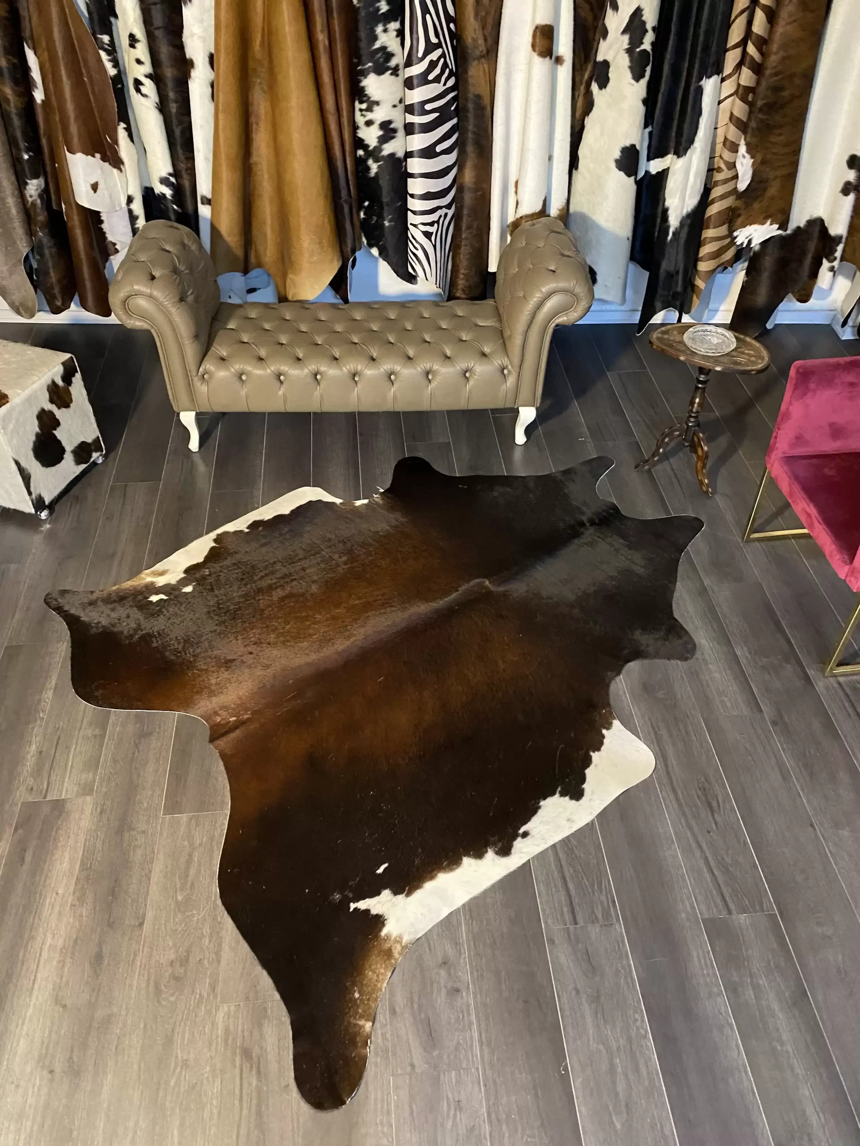 HAKİKİ DERİ DANA POSTU MIX KAHVE 185 x 225 - 1001000175