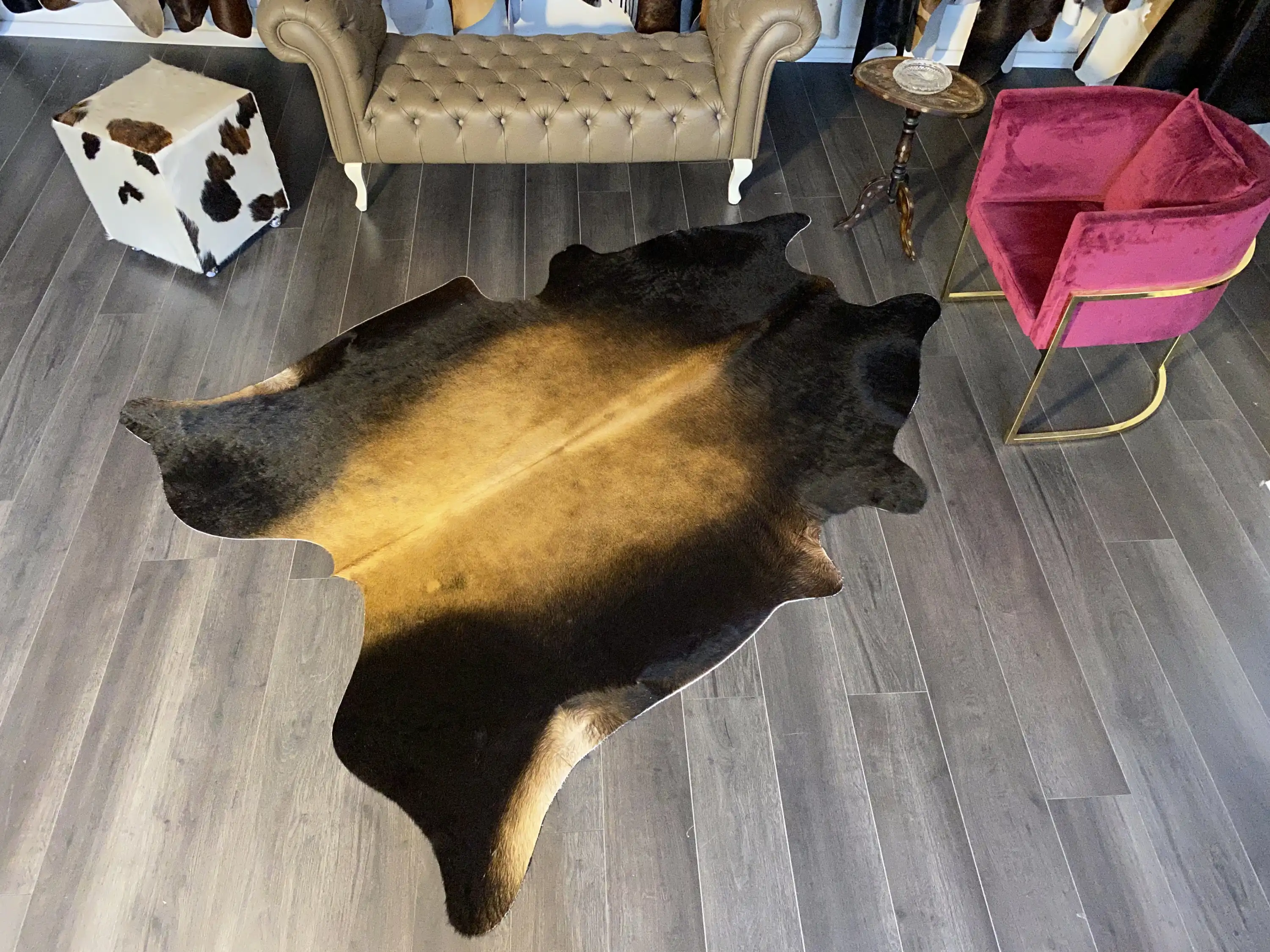 HAKİKİ DERİ DANA POSTU MIX KAHVE 185 x 230 - 1001000112