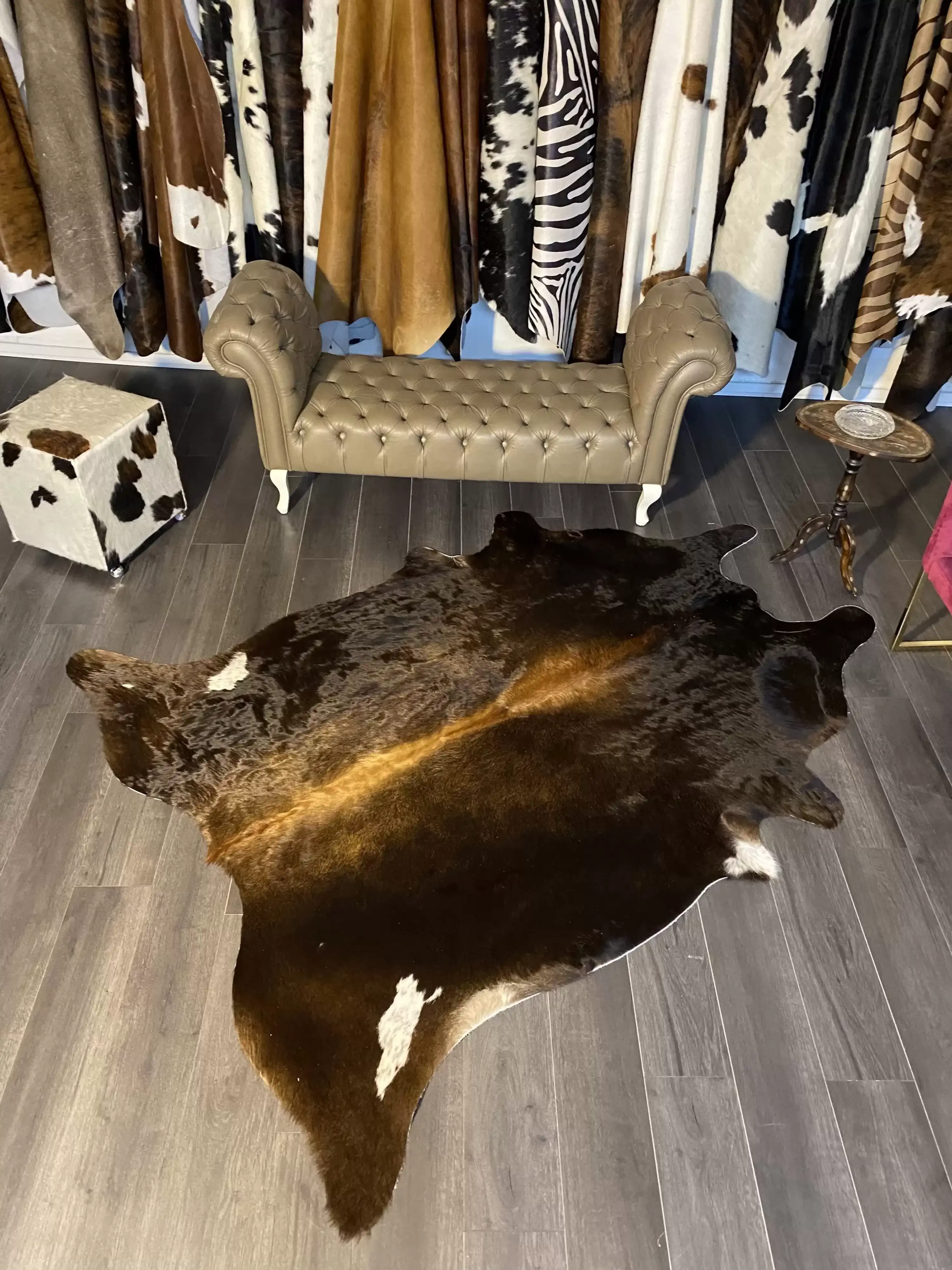 HAKİKİ DERİ DANA POSTU MIX KAHVE 185 x 230 - 1001000176