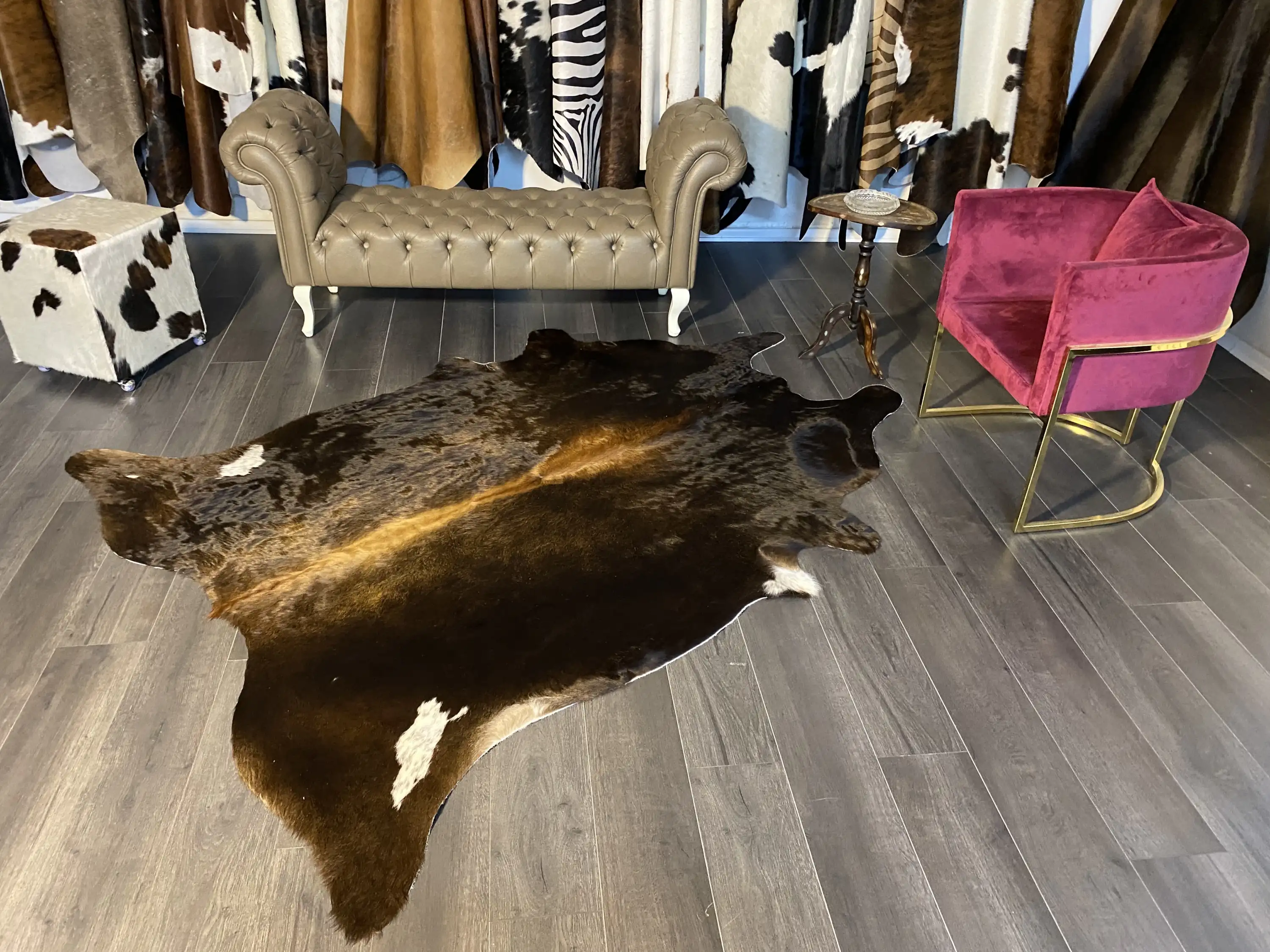 HAKİKİ DERİ DANA POSTU MIX KAHVE 185 x 230 - 1001000176