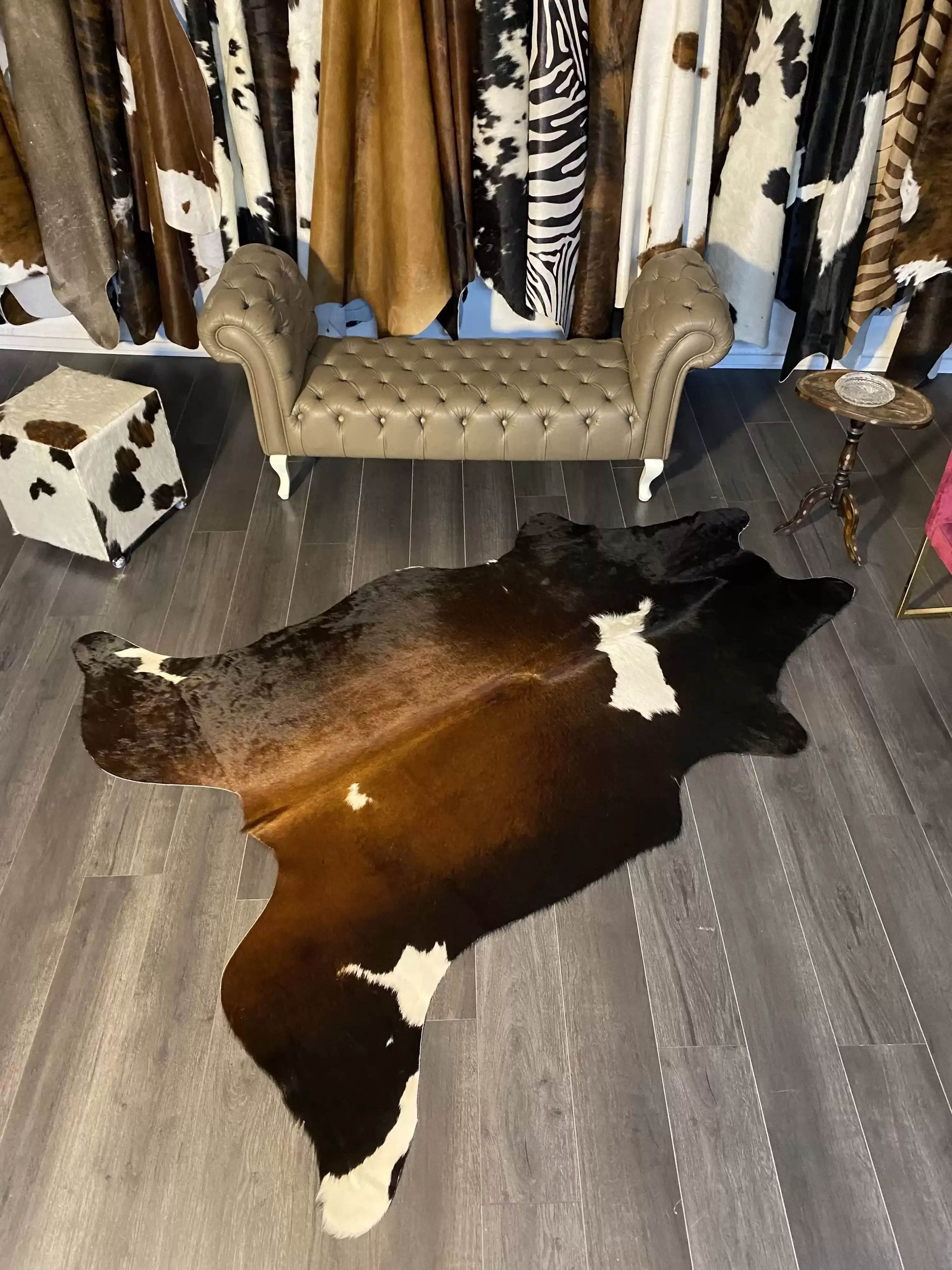 HAKİKİ DERİ DANA POSTU MIX KAHVE 190 x 235 - 1001000182