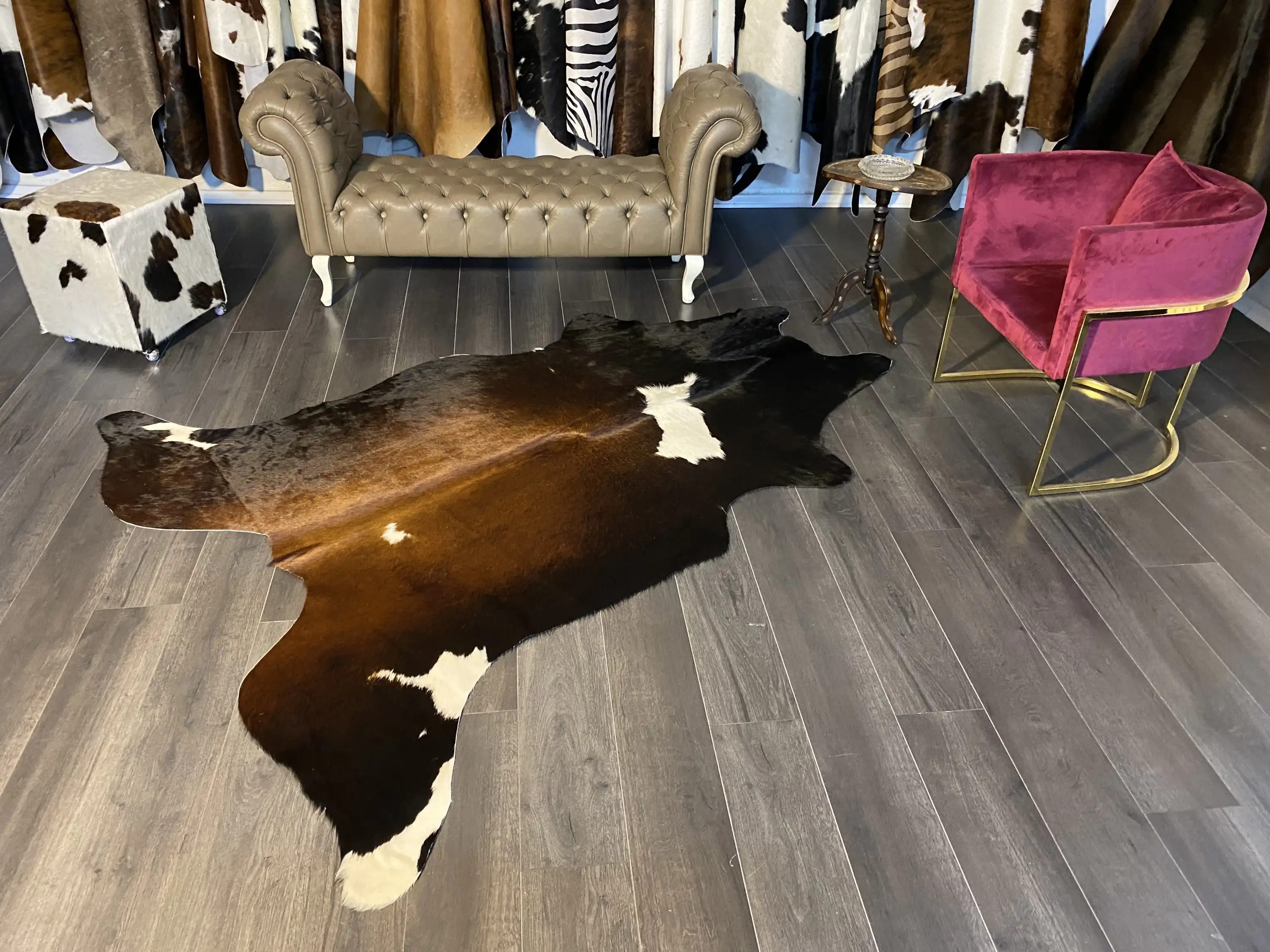 HAKİKİ DERİ DANA POSTU MIX KAHVE 190 x 235 - 1001000182