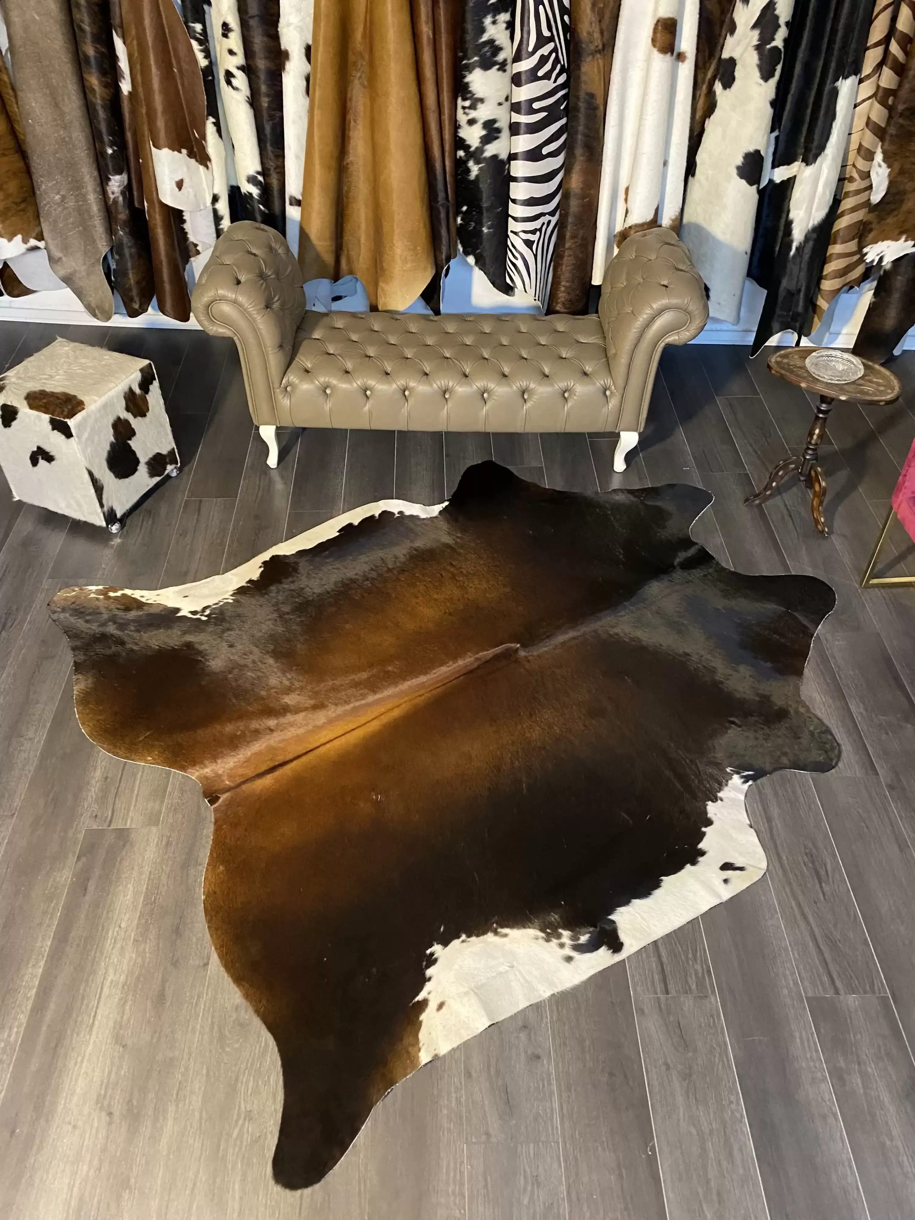 HAKİKİ DERİ DANA POSTU MIX KAHVE 195 x 230 - 1001000162