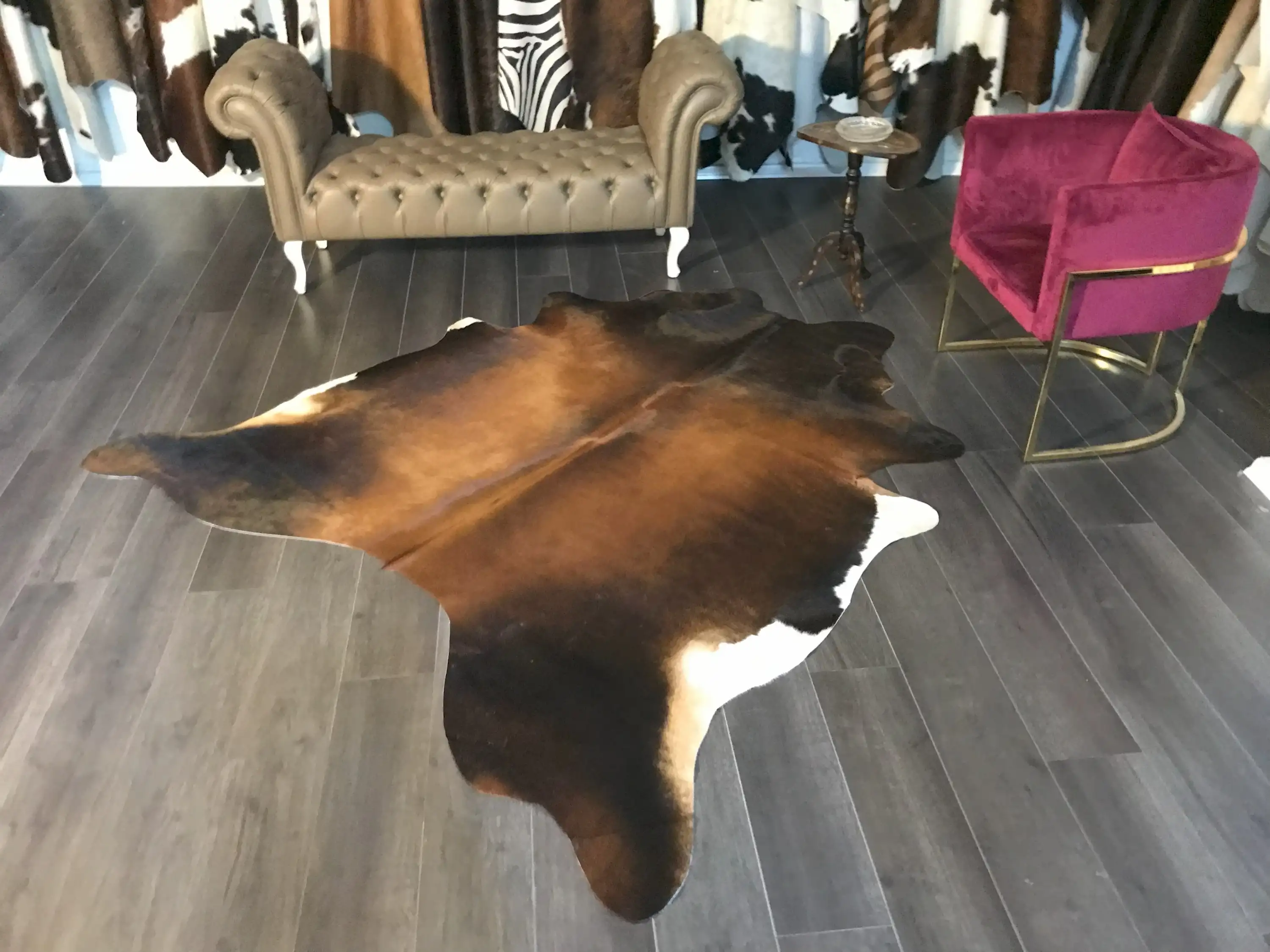 HAKİKİ DERİ DANA POSTU MIX KAHVE 195 x 235 - 1001000196