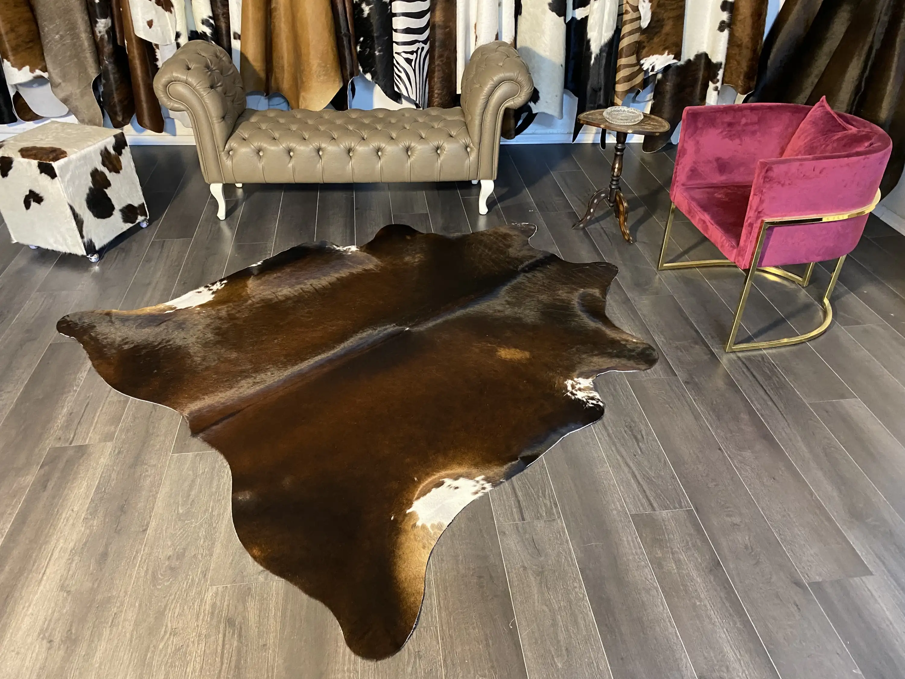 HAKİKİ DERİ DANA POSTU MIX KAHVE 200 x 210 - 1001000185