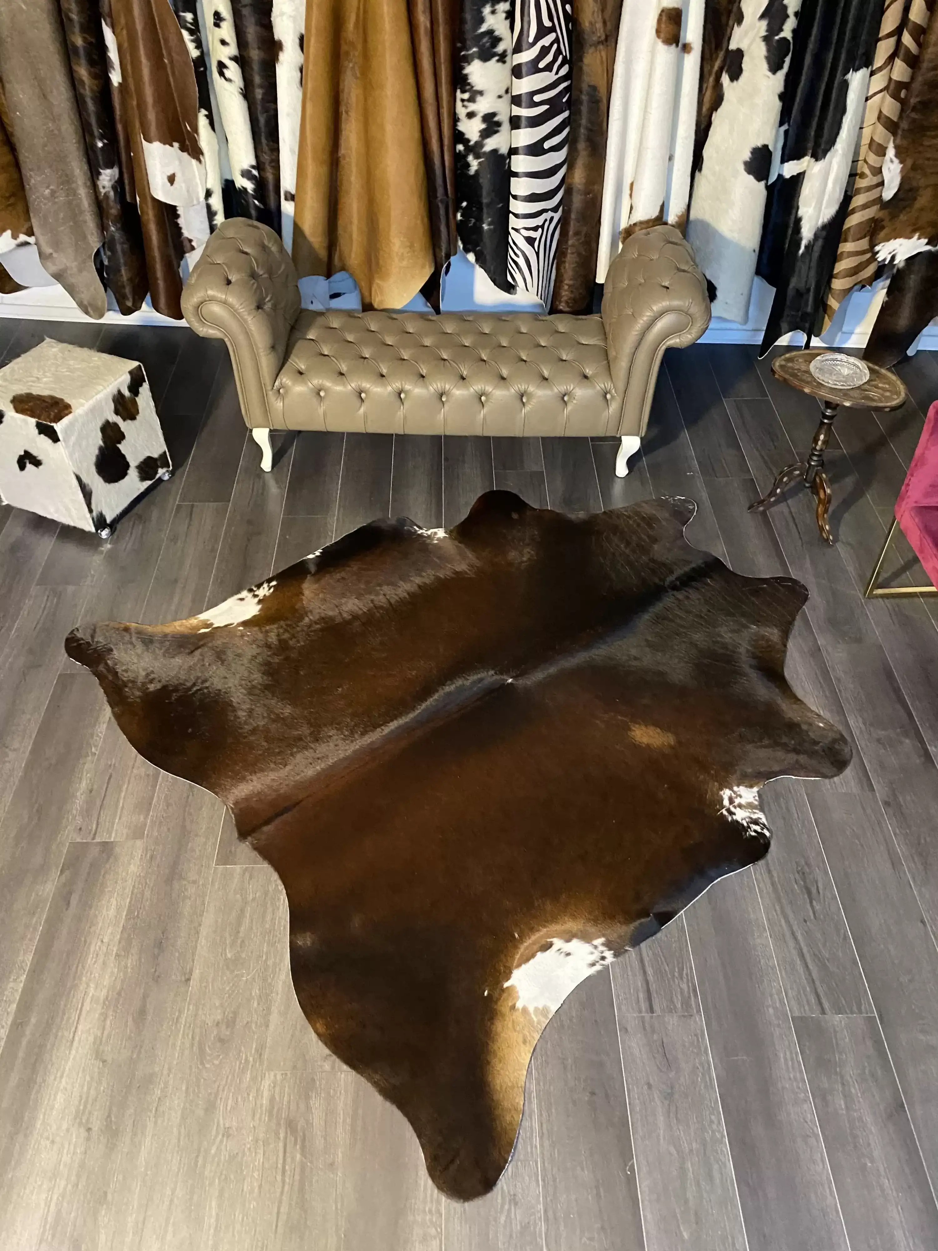 HAKİKİ DERİ DANA POSTU MIX KAHVE 200 x 210 - 1001000185