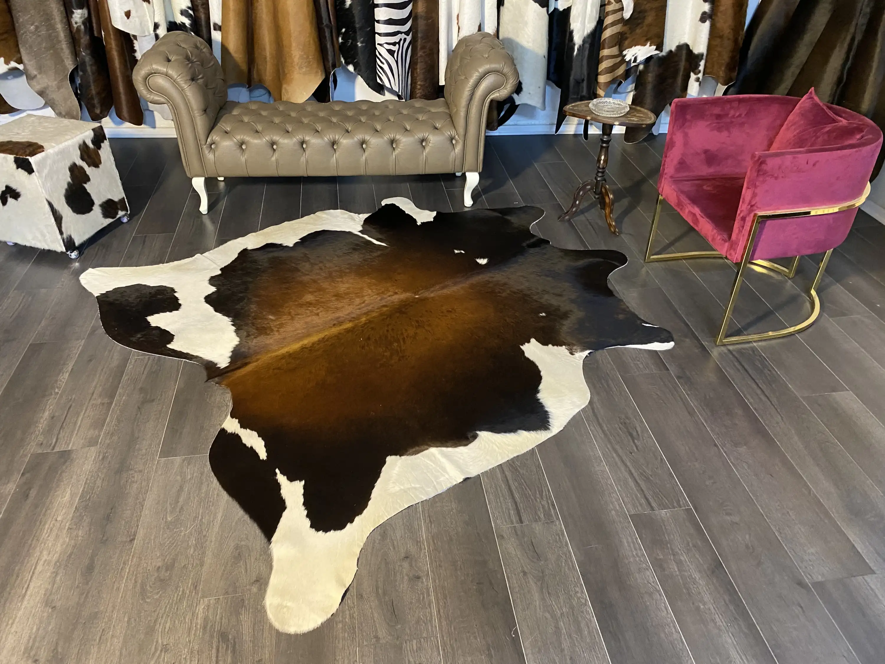 HAKİKİ DERİ DANA POSTU MIX KAHVE 200 x 215 - 1001000161