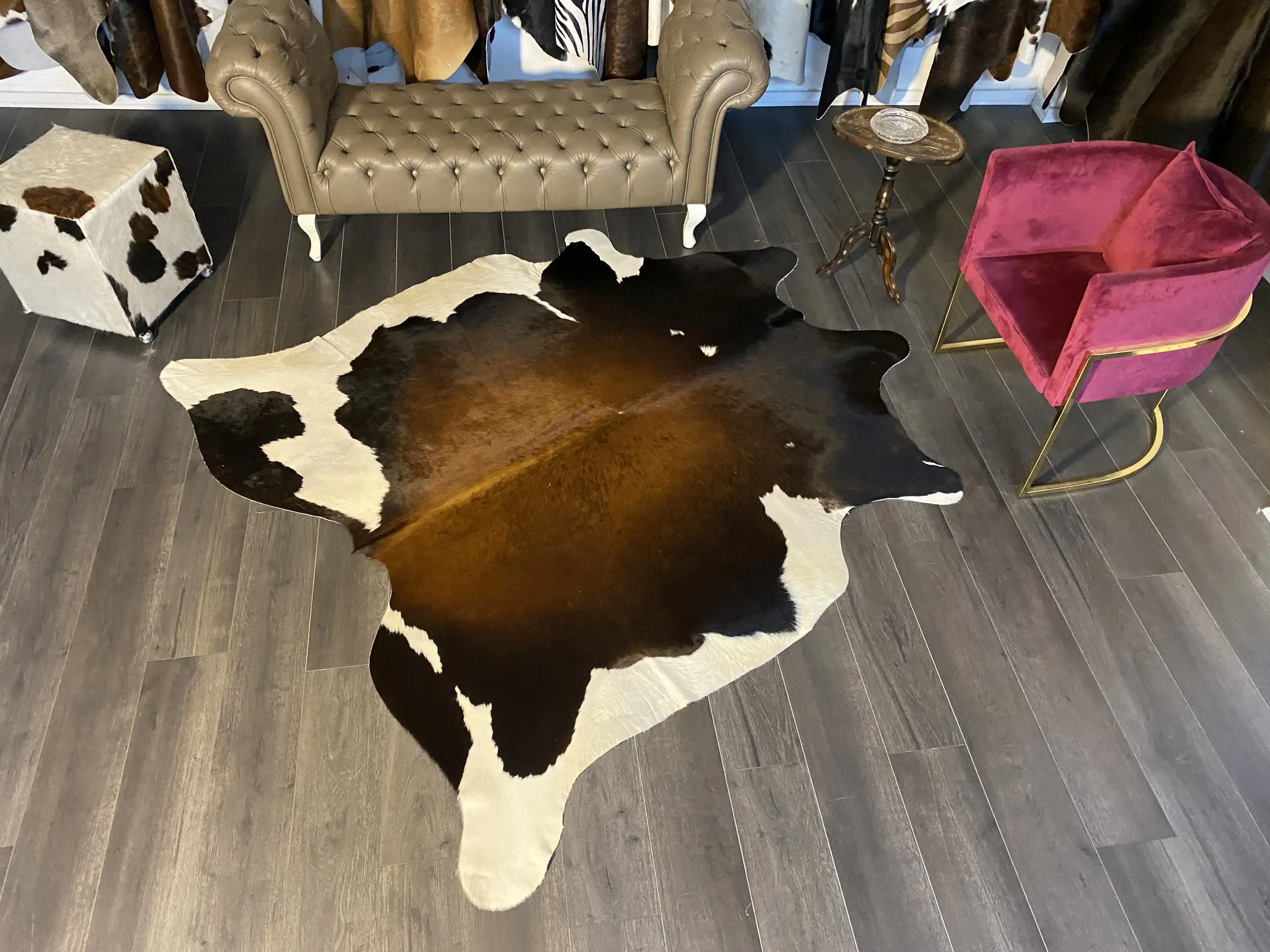 HAKİKİ DERİ DANA POSTU MIX KAHVE 200 x 215 - 1001000161