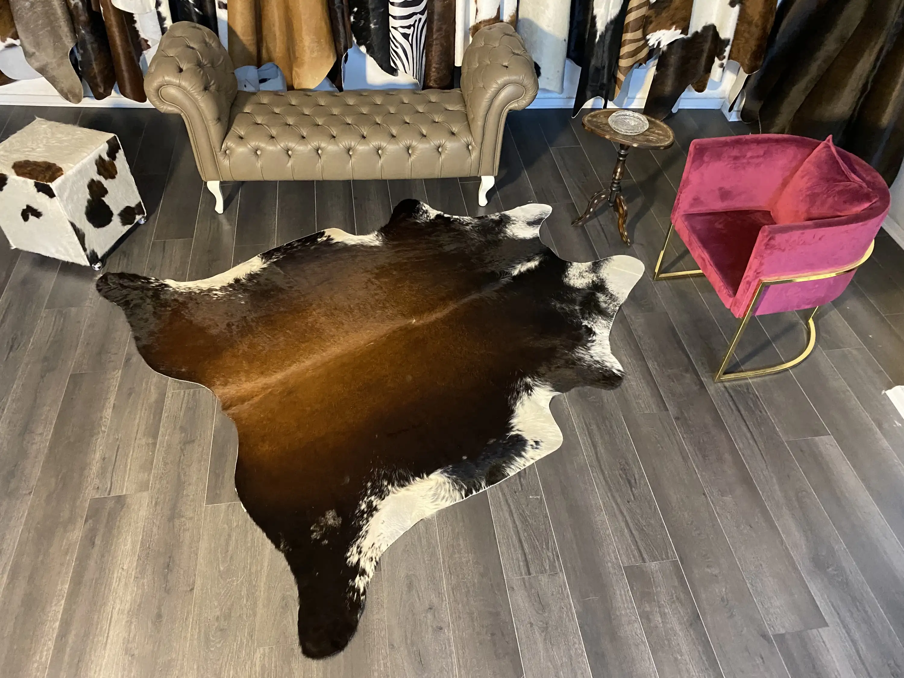 HAKİKİ DERİ DANA POSTU MIX KAHVE 200 x 220 - 1001000174