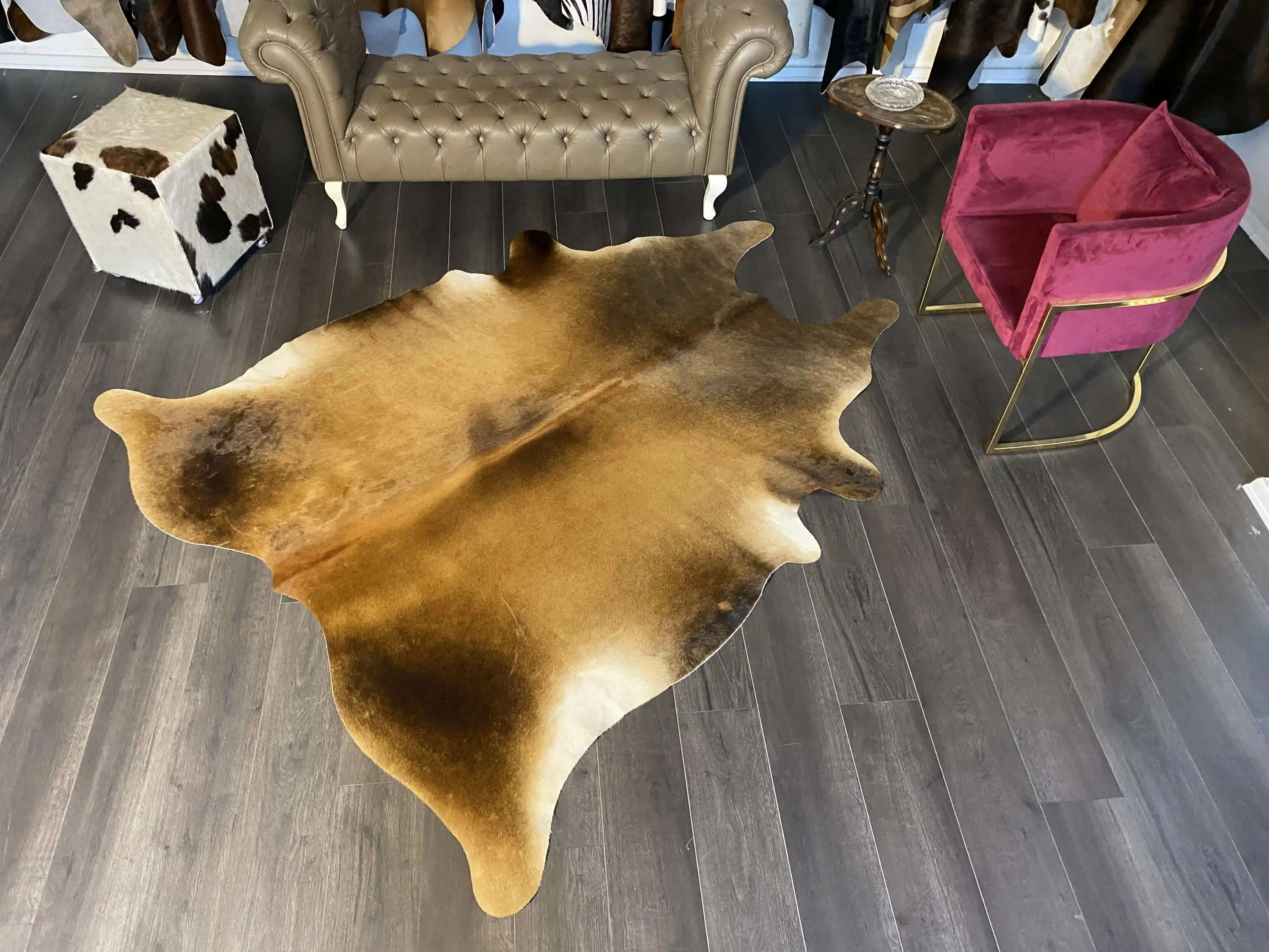 HAKİKİ DERİ DANA POSTU MIX KAHVE 200 x 225 - 1001000086