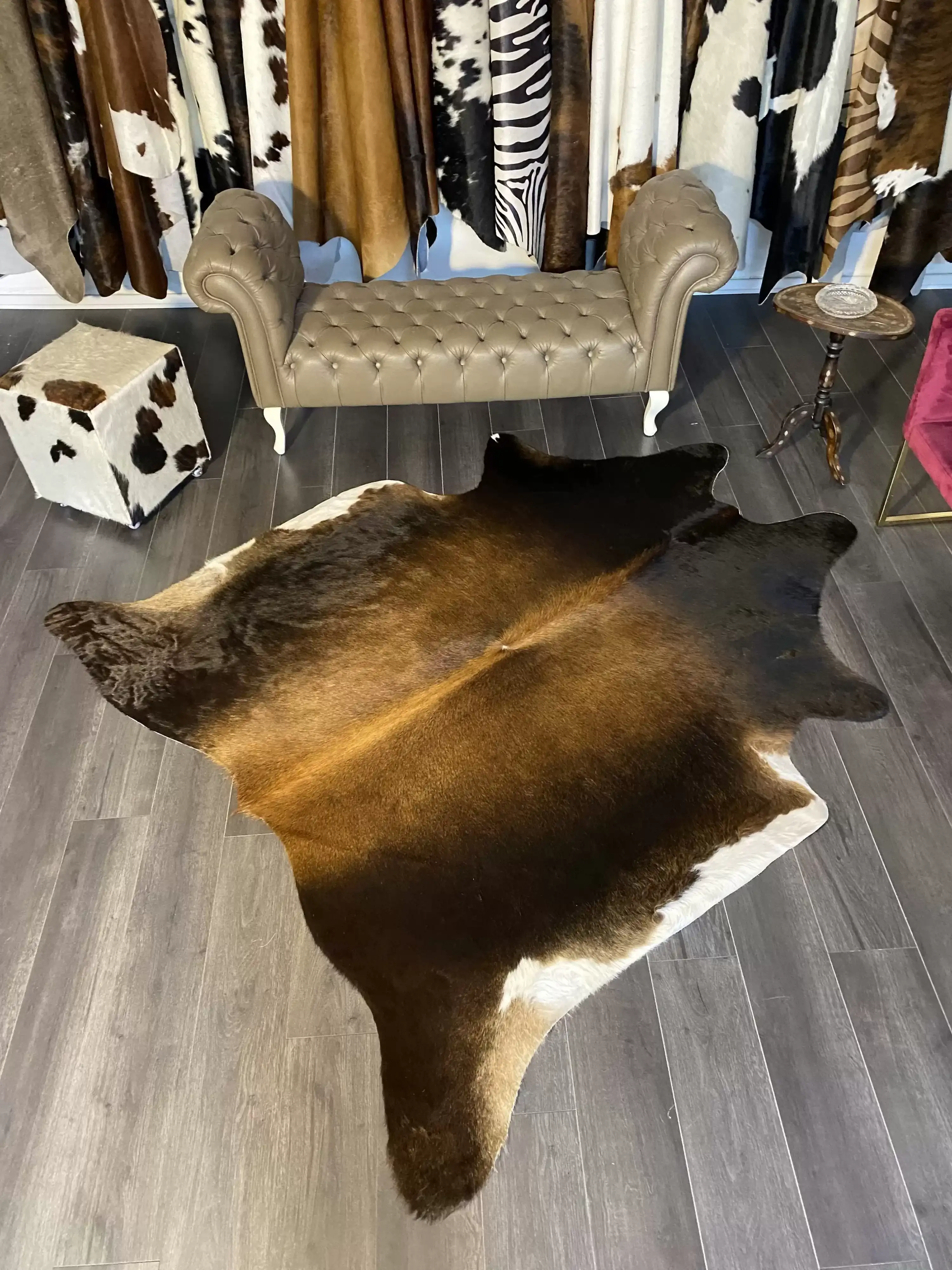 HAKİKİ DERİ DANA POSTU MIX KAHVE 200 x 230 - 1001000035