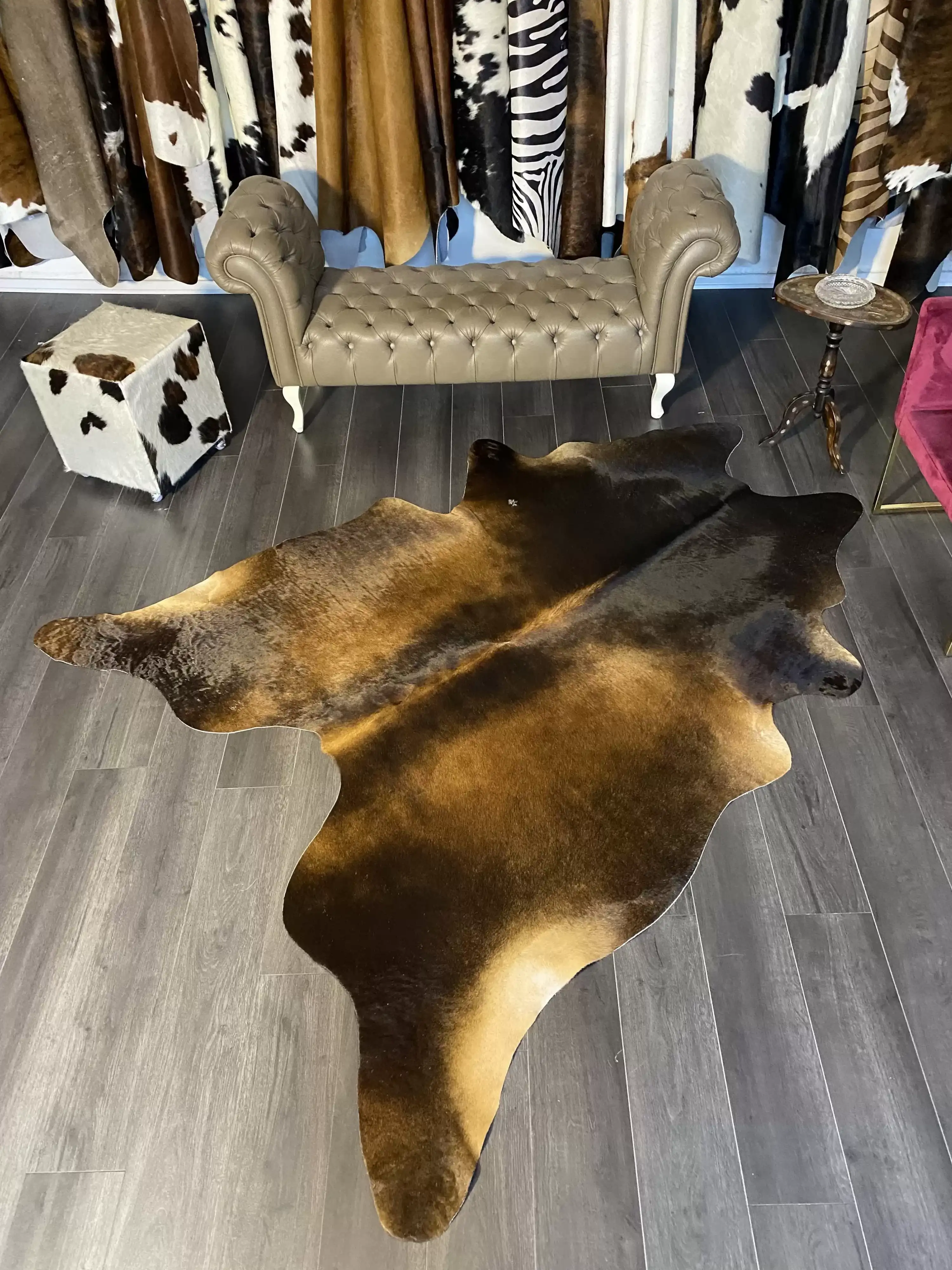 HAKİKİ DERİ DANA POSTU MIX KAHVE 200 x 245 - 1001000072