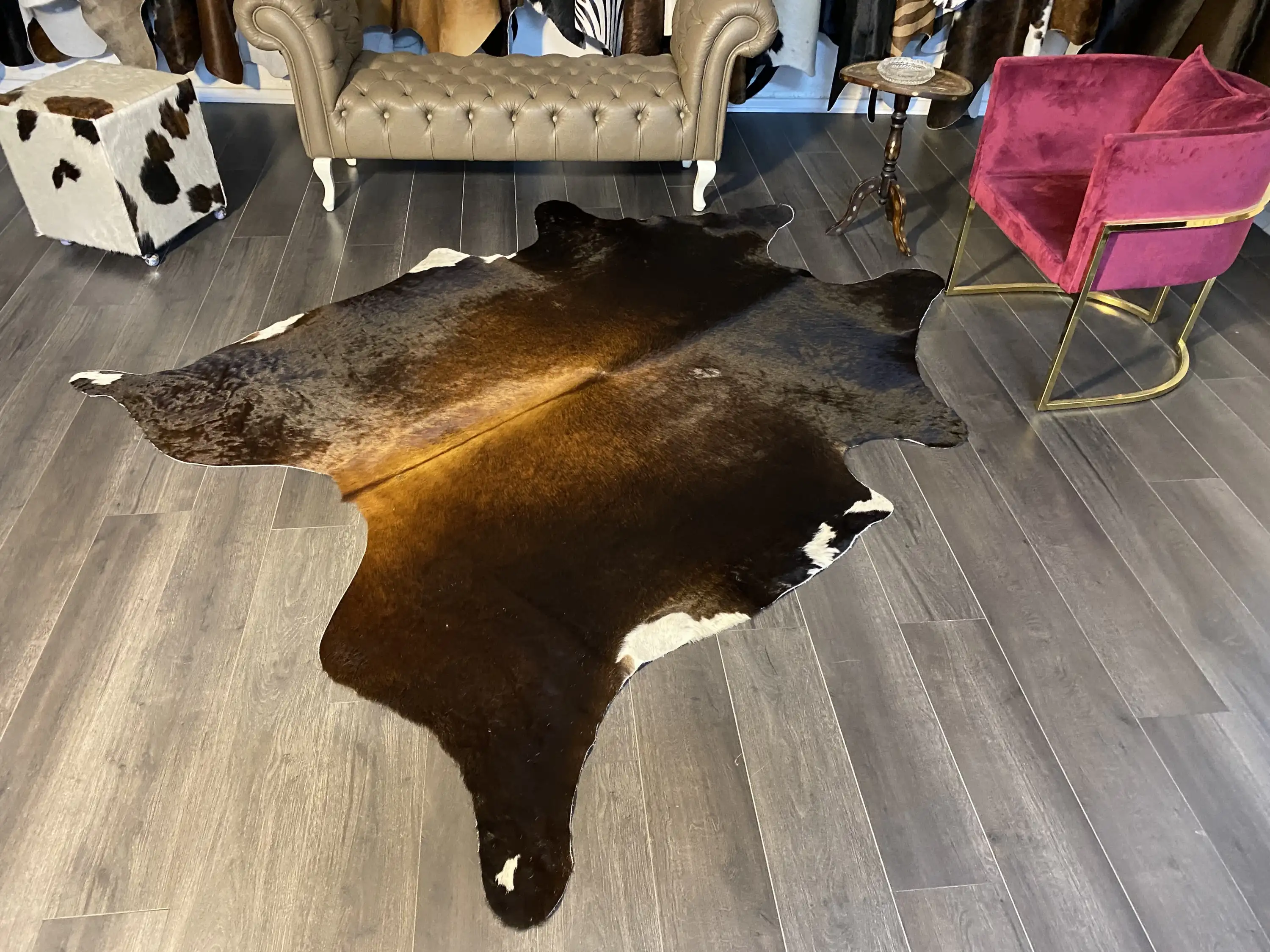 HAKİKİ DERİ DANA POSTU MIX KAHVE 200 x 245 - 1001000153