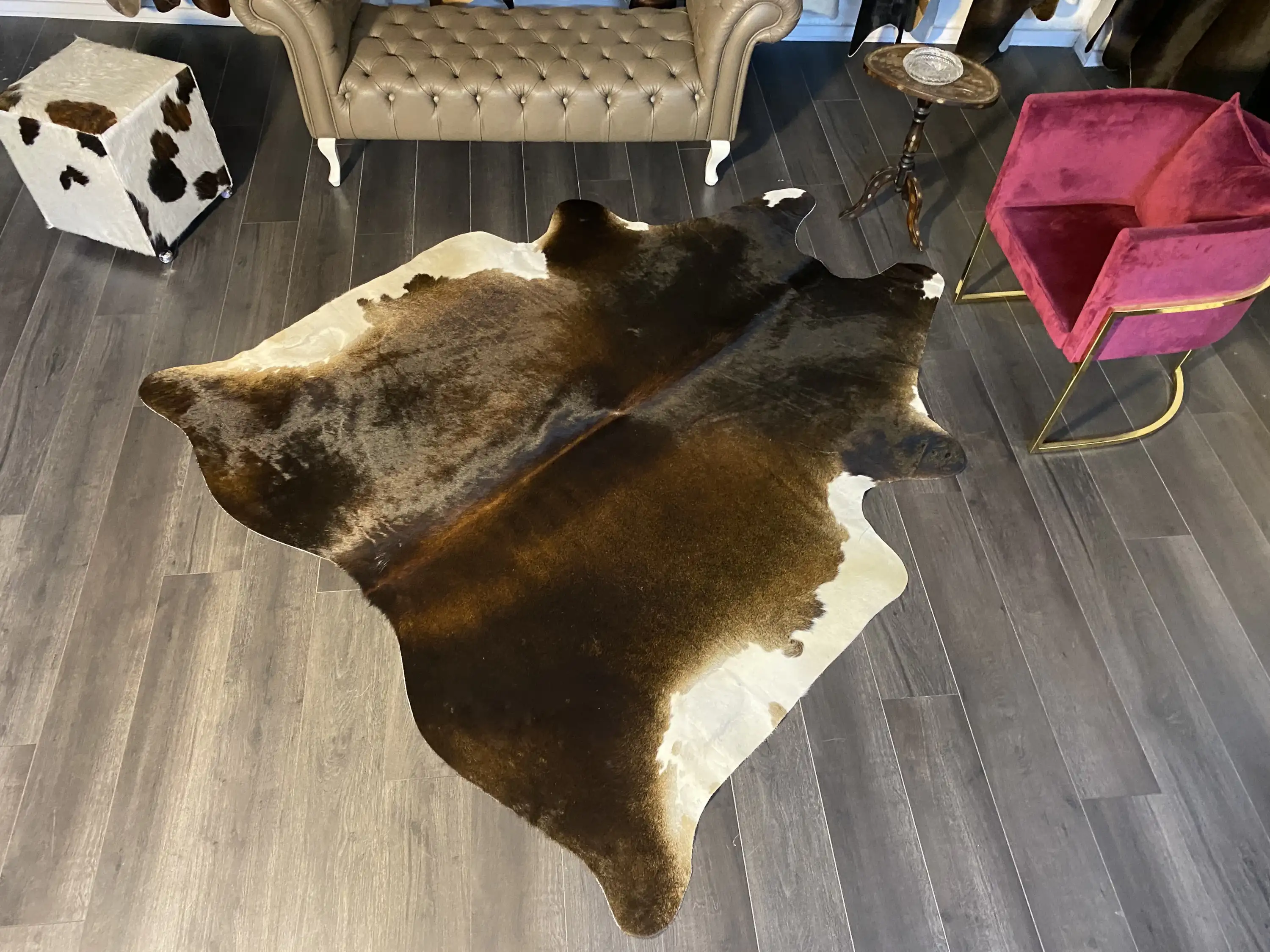 HAKİKİ DERİ DANA POSTU MIX KAHVE 210 x 225 - 1001000178