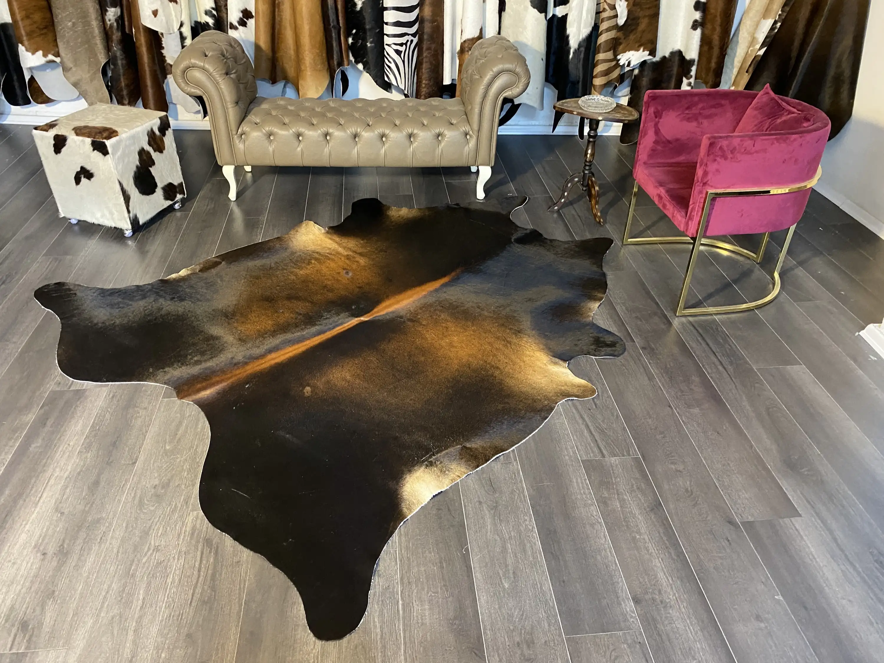 HAKİKİ DERİ DANA POSTU MIX KAHVE 210 x 230 - 1001000027