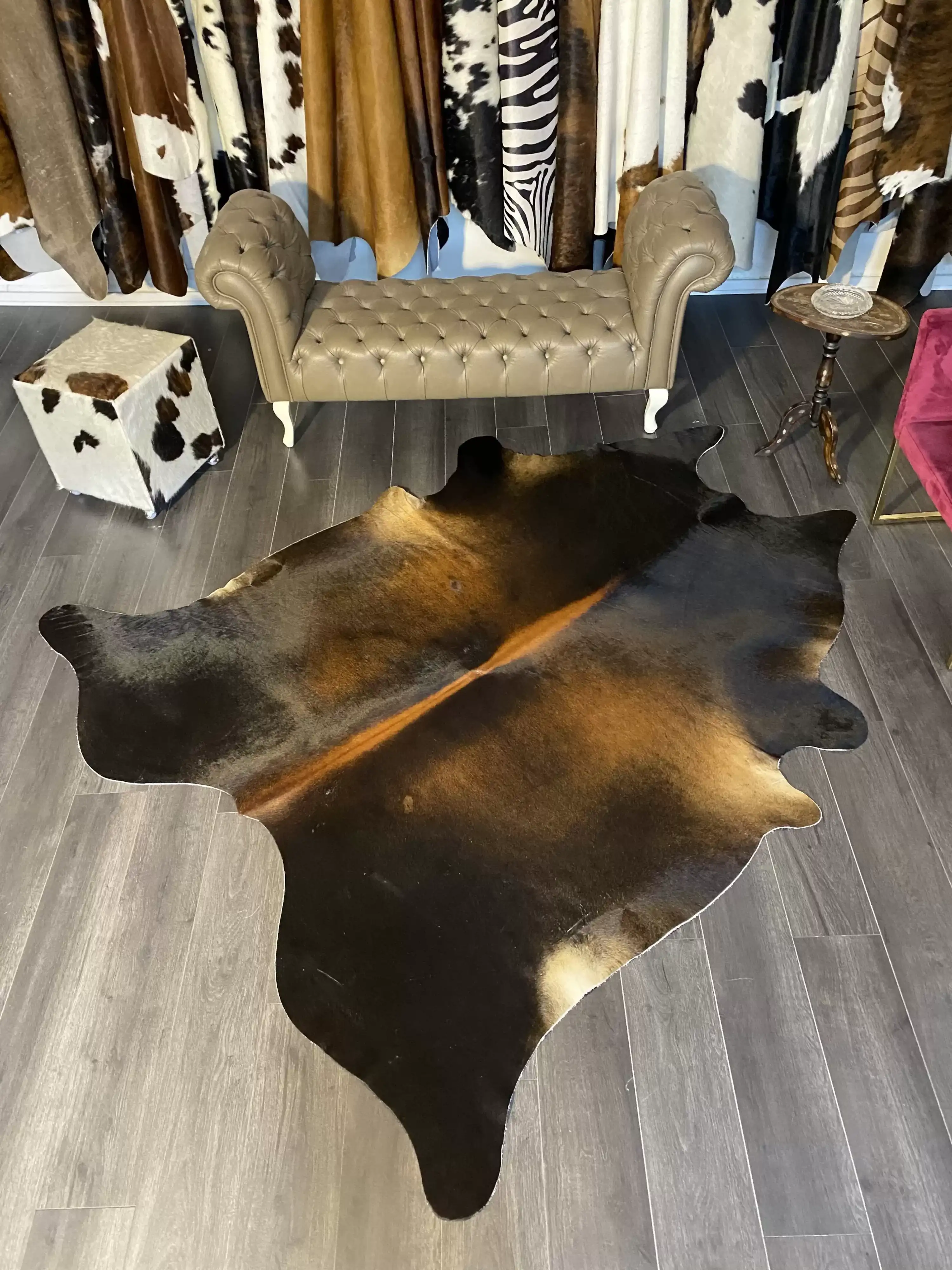 HAKİKİ DERİ DANA POSTU MIX KAHVE 210 x 230 - 1001000027