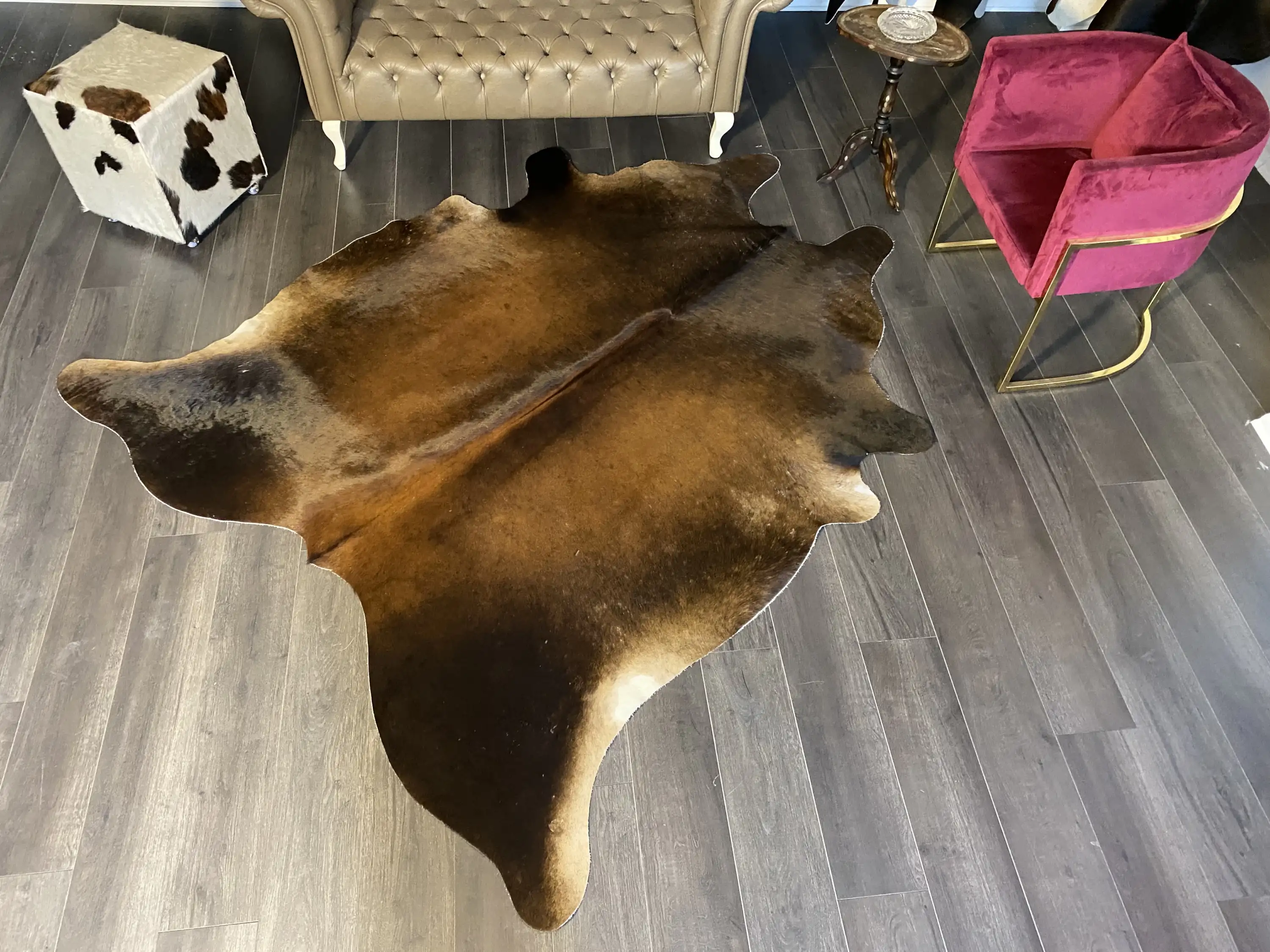 HAKİKİ DERİ DANA POSTU MIX KAHVE 210 x 240 - 1001000046