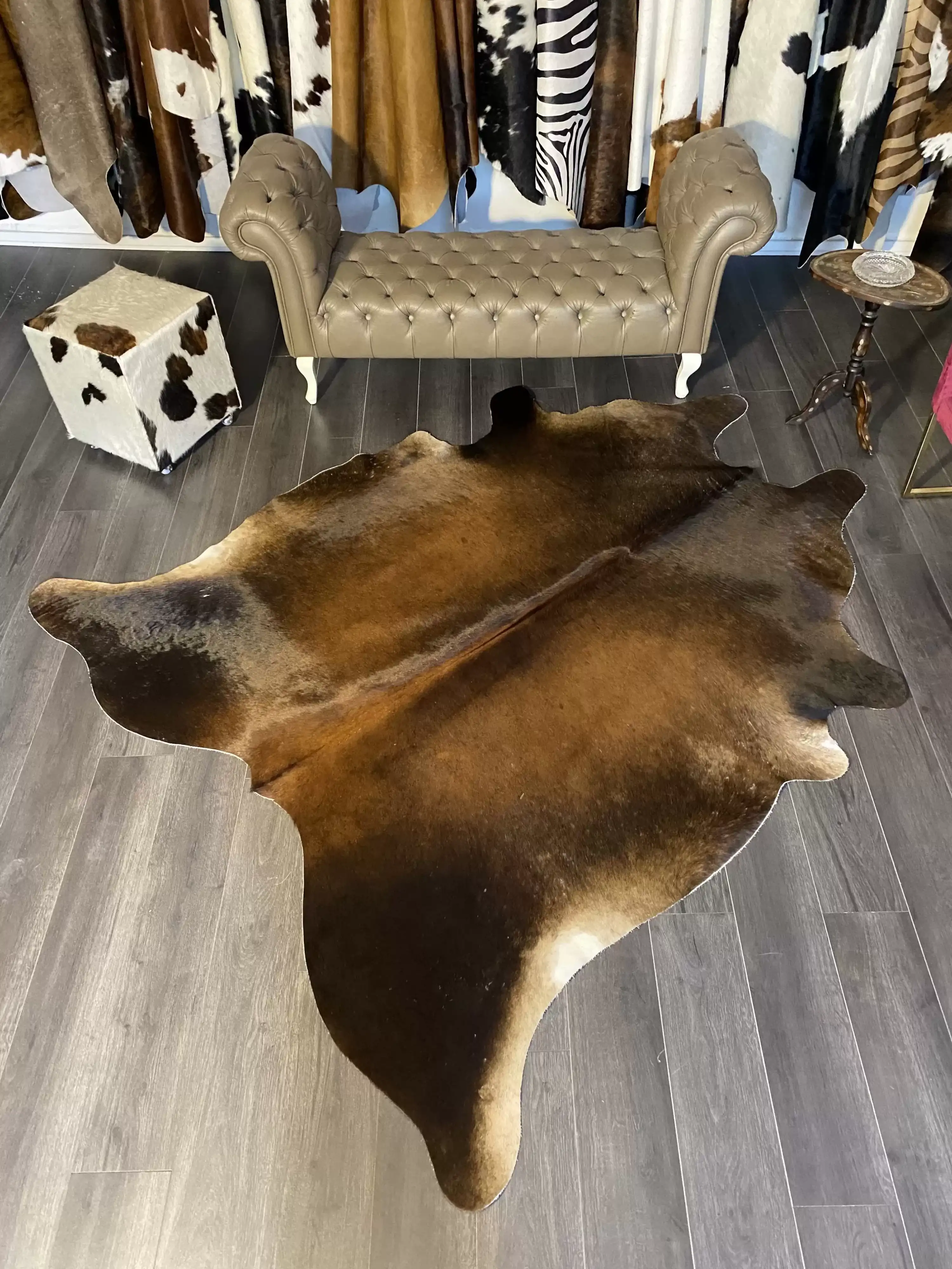 HAKİKİ DERİ DANA POSTU MIX KAHVE 210 x 240 - 1001000046