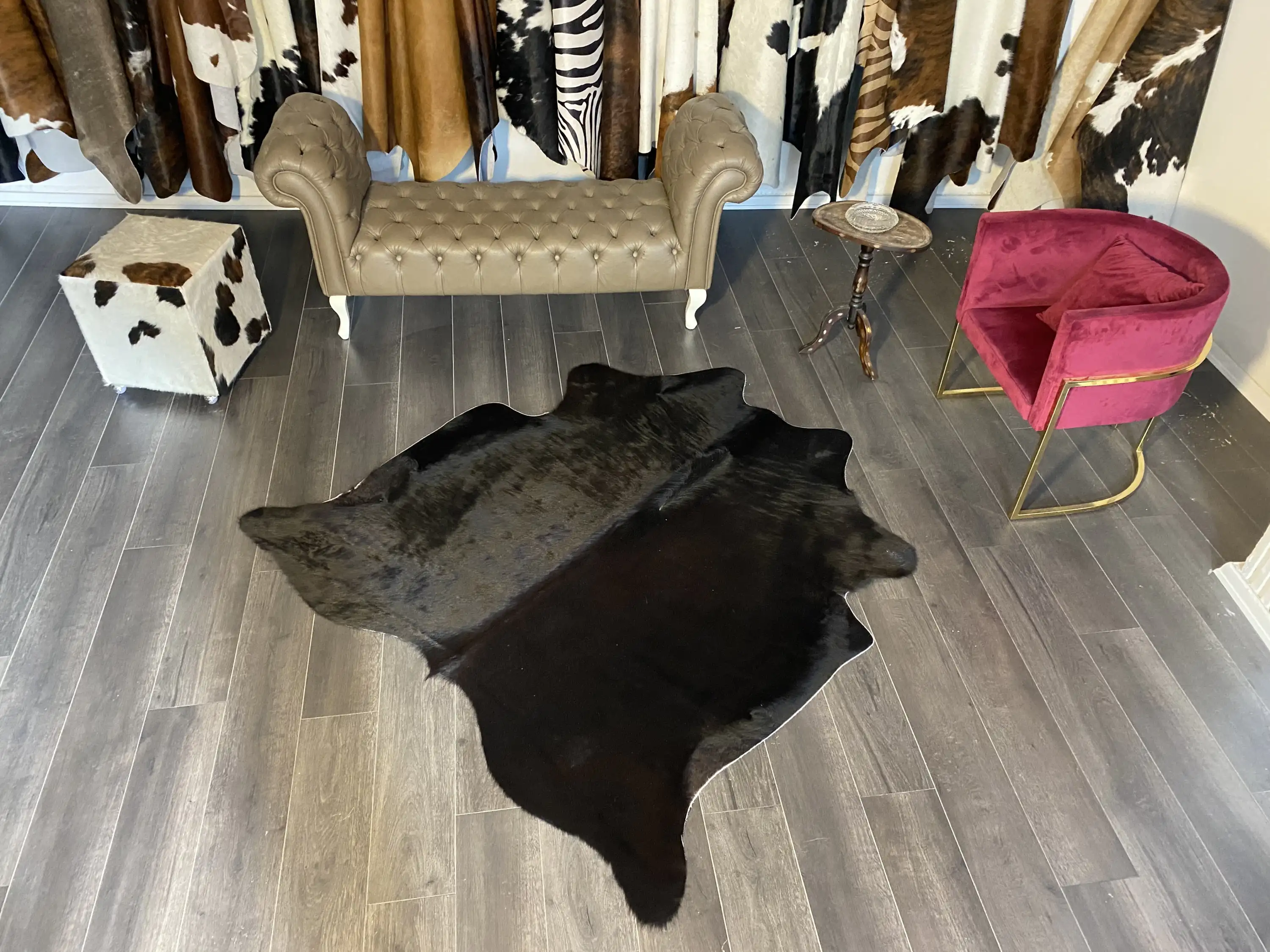 HAKİKİ DERİ DANA POSTU SİYAH 170 x 180 - 0101000018