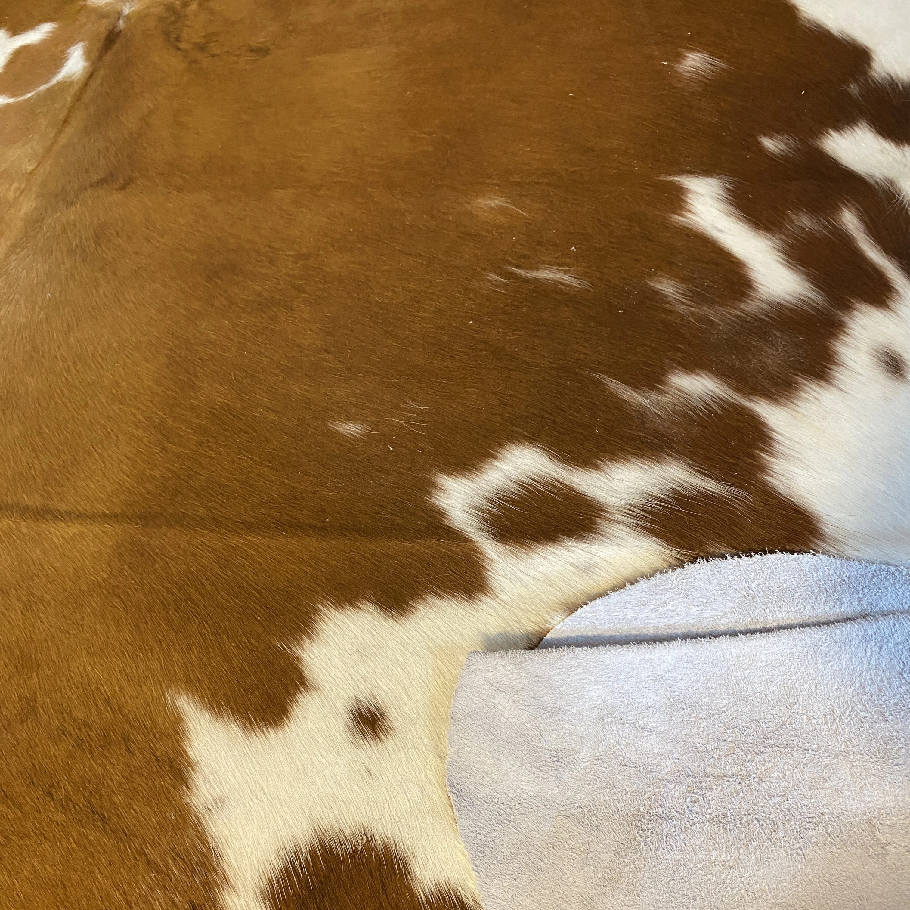 HAKİKİ DERİ DANA POSTU KAHVE - BEYAZ 190 x 200 - 0801000126