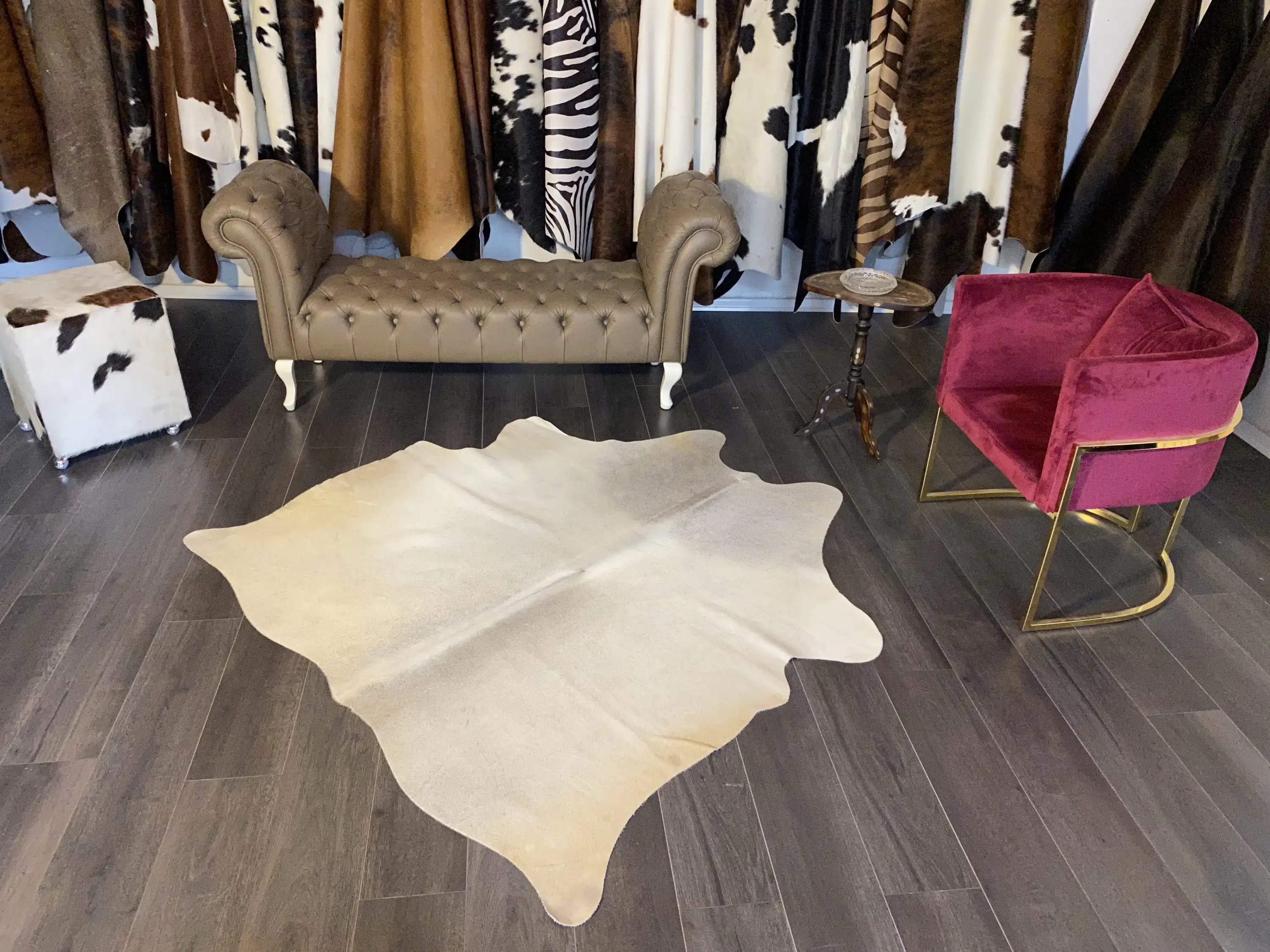 HAKİKİ DERİ DANA POSTU GRİ 165 x 170 - 0301000005