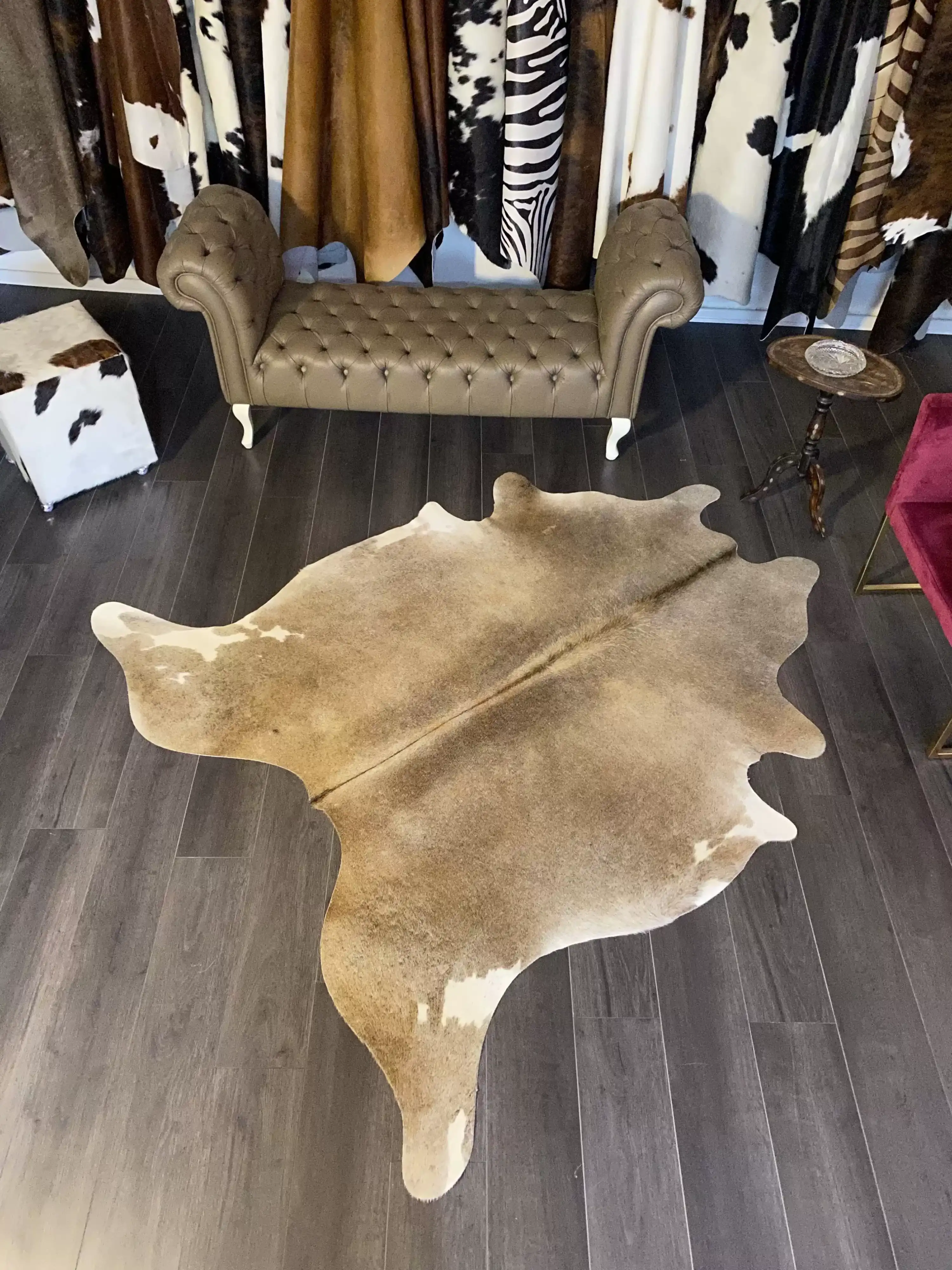 HAKİKİ DERİ DANA POSTU GRİ 190 x 215 - 0301000009