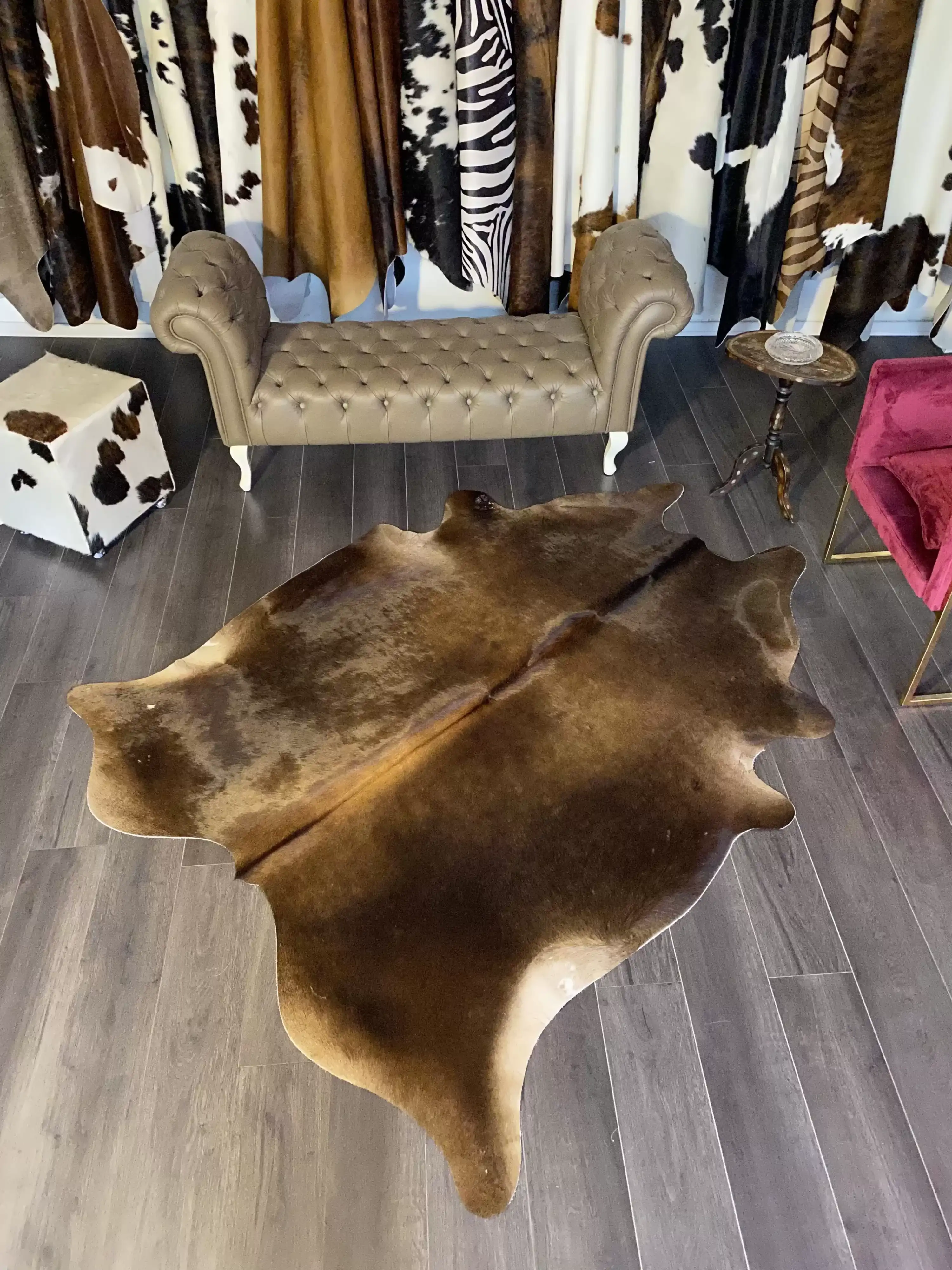 HAKİKİ DERİ DANA POSTU KAHVE 180 x 220 - 0201000088